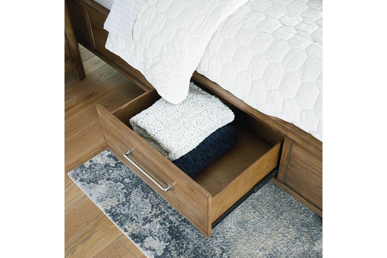 Cabalynn Light Brown California King Storage Platform Bed - Image 11