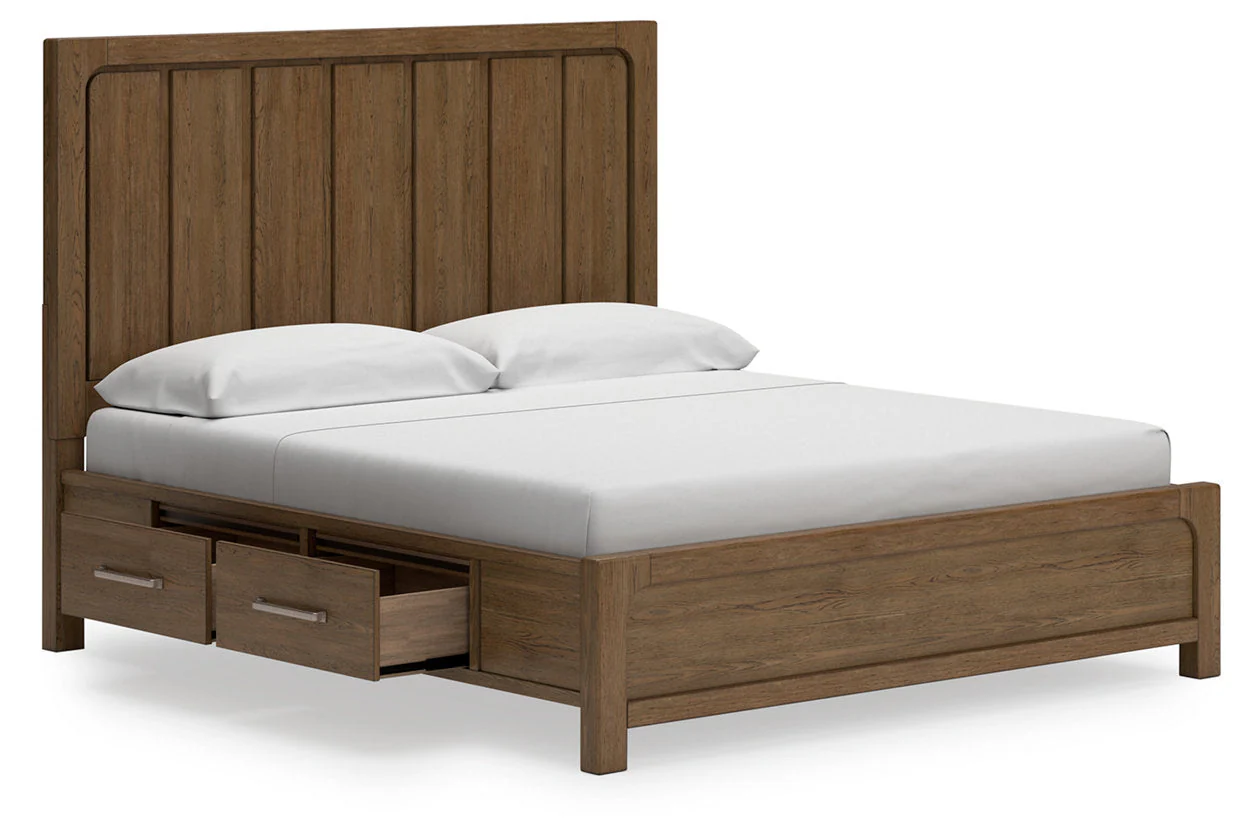 Cabalynn Light Brown California King Storage Platform Bed - Image 5