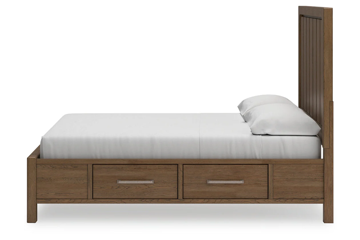 Cabalynn Light Brown Panel Storage Bedroom Set - Image 7