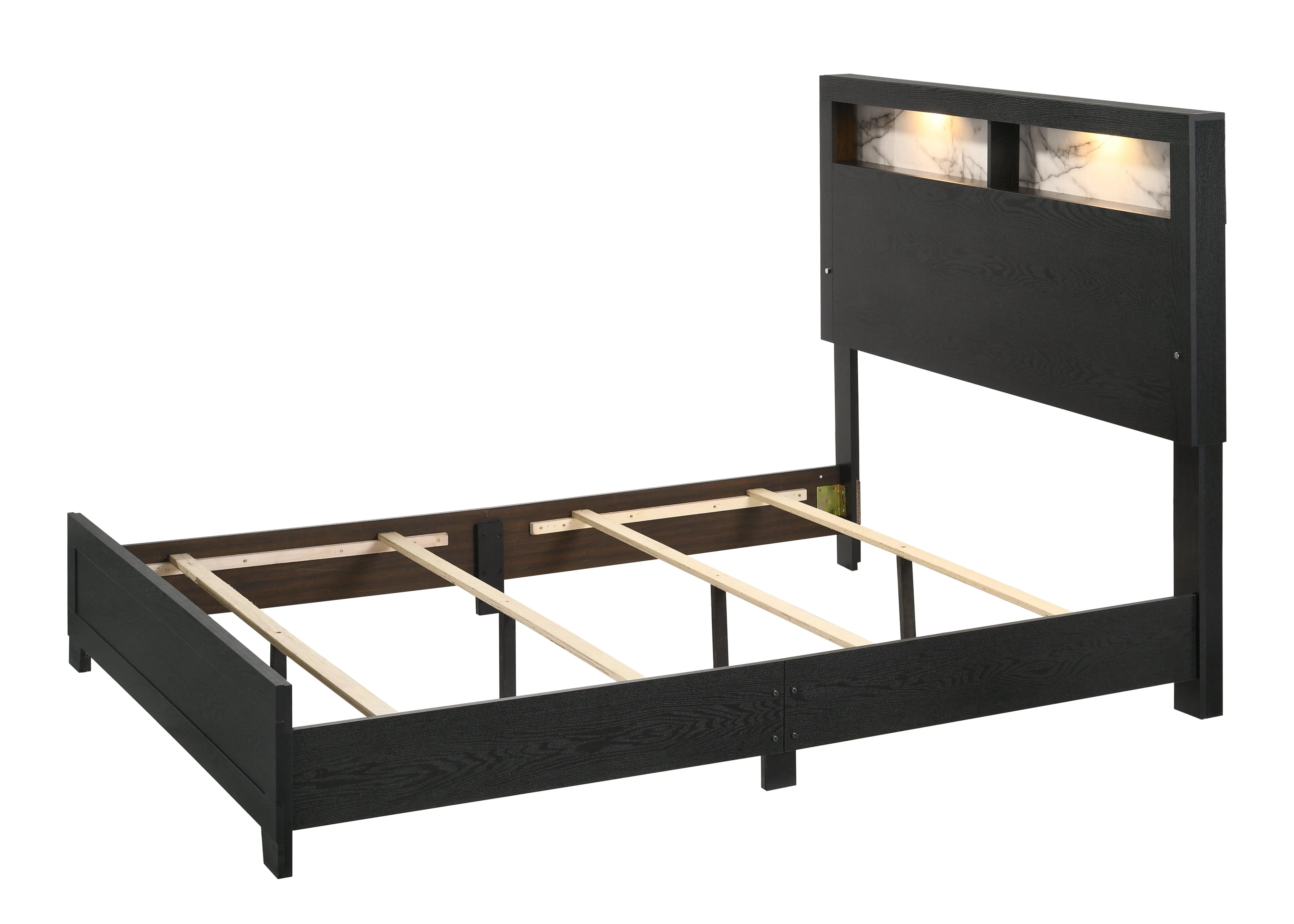 Cadence Black LED Panel Bedroom Set - Image 4