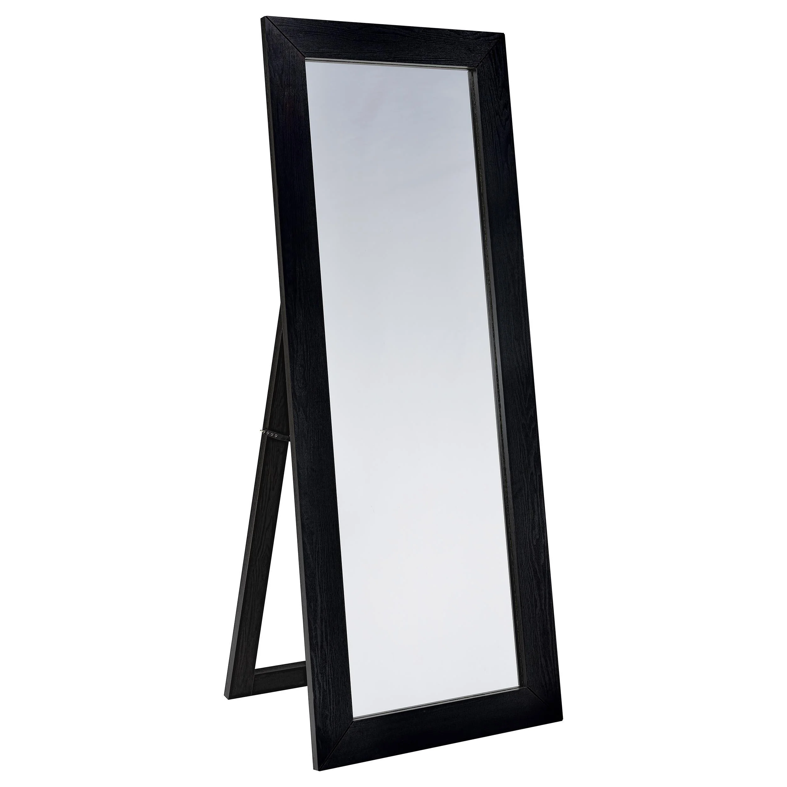 Cadence Black Oak Tempered Glass Full Length Standing Mirror - Image 2