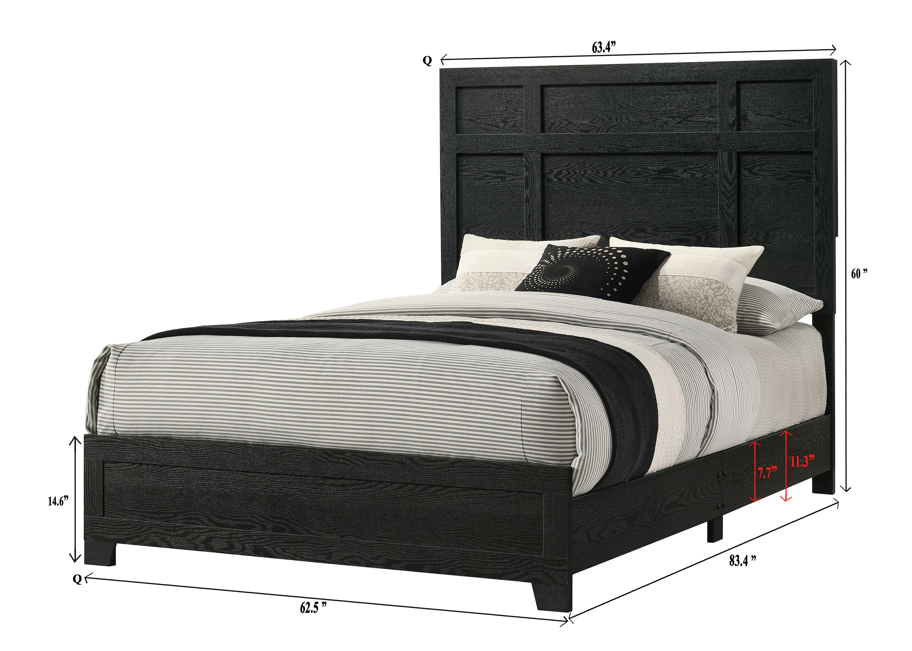 Cadence Black Panel Bedroom Set - Image 5