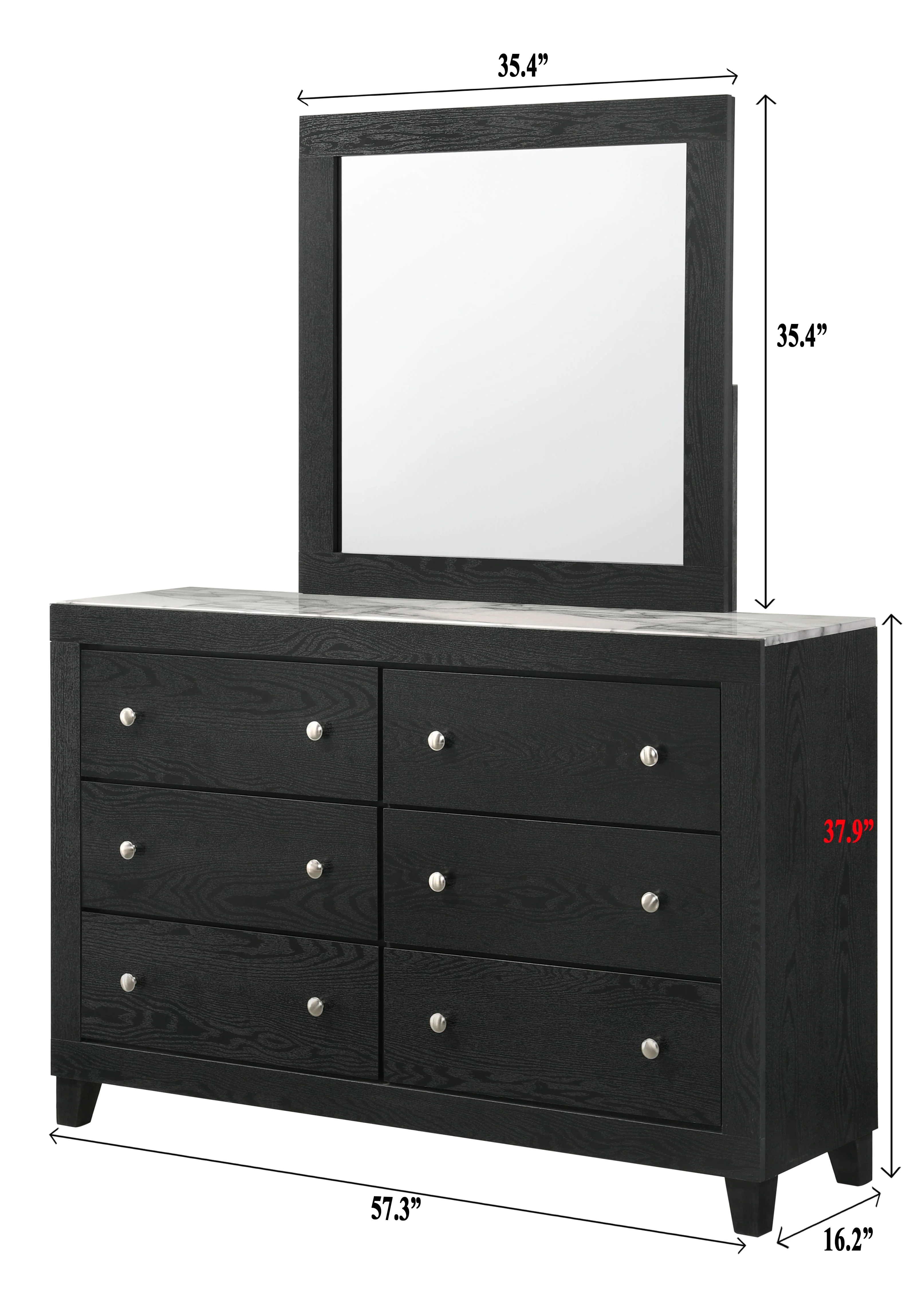 Cadence Black Panel Bedroom Set - Image 8