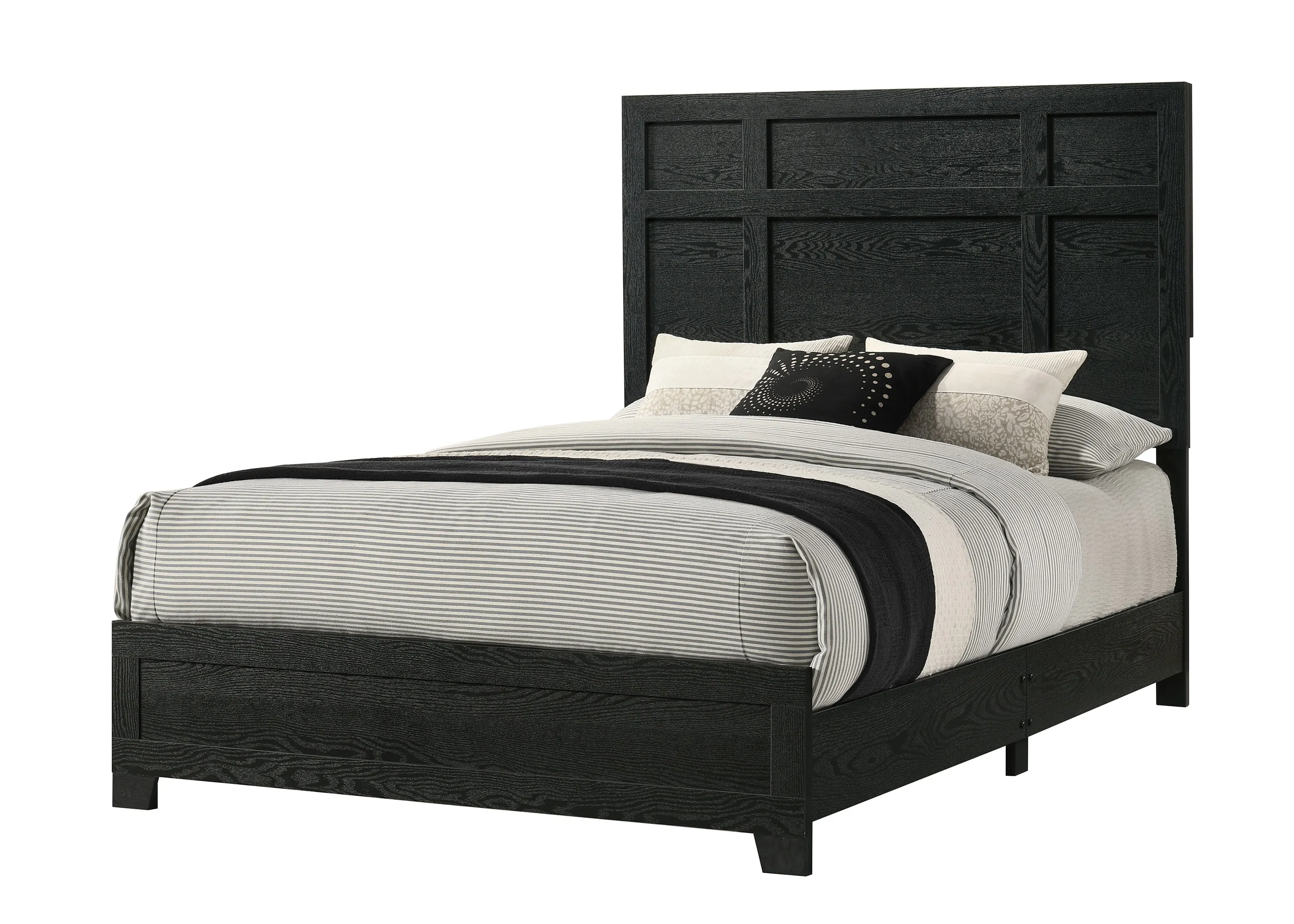 Cadence Black Panel King Bed