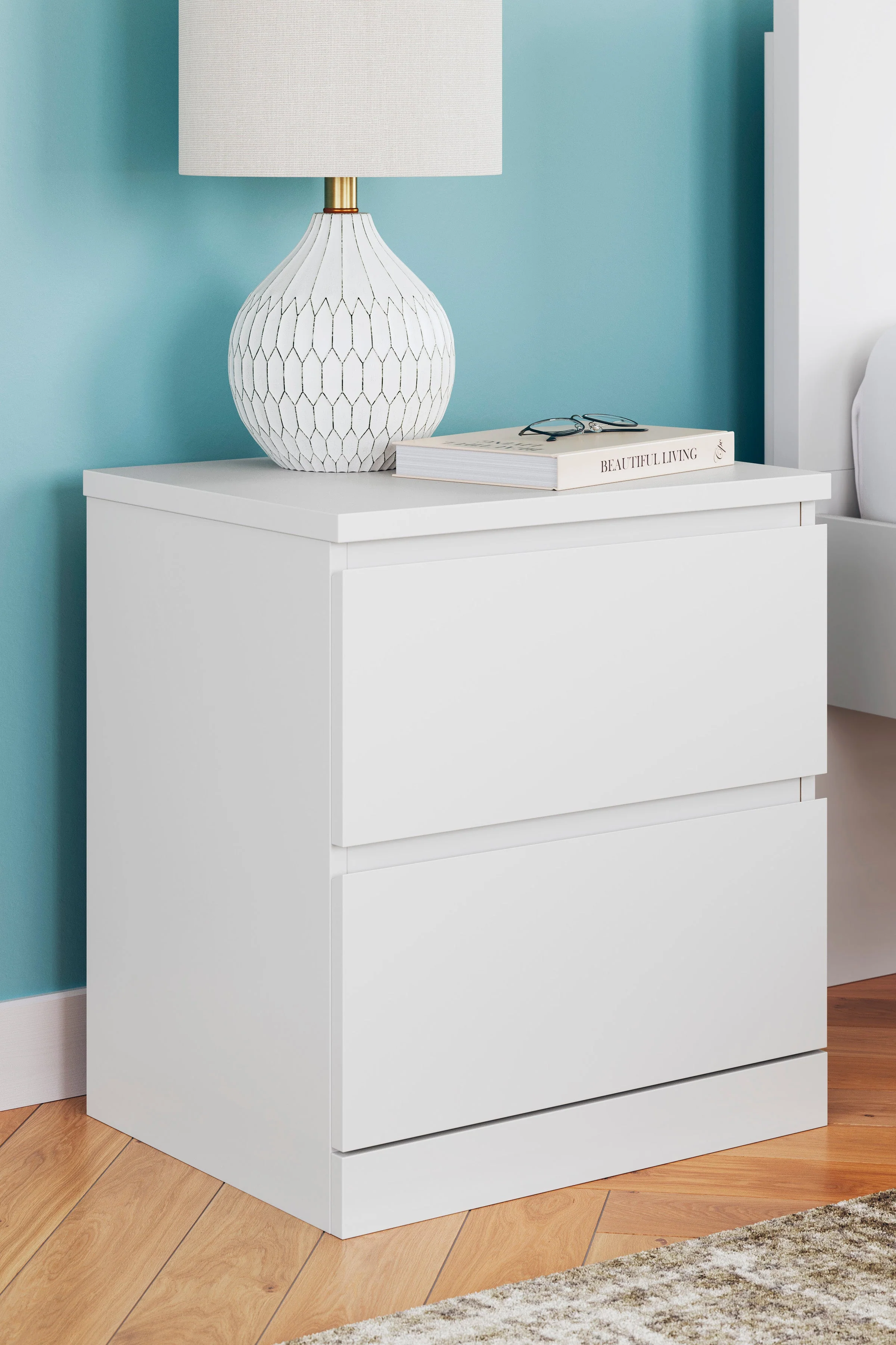 Cadmori Black/White Upholstered Platform Bedroom Set - Image 41