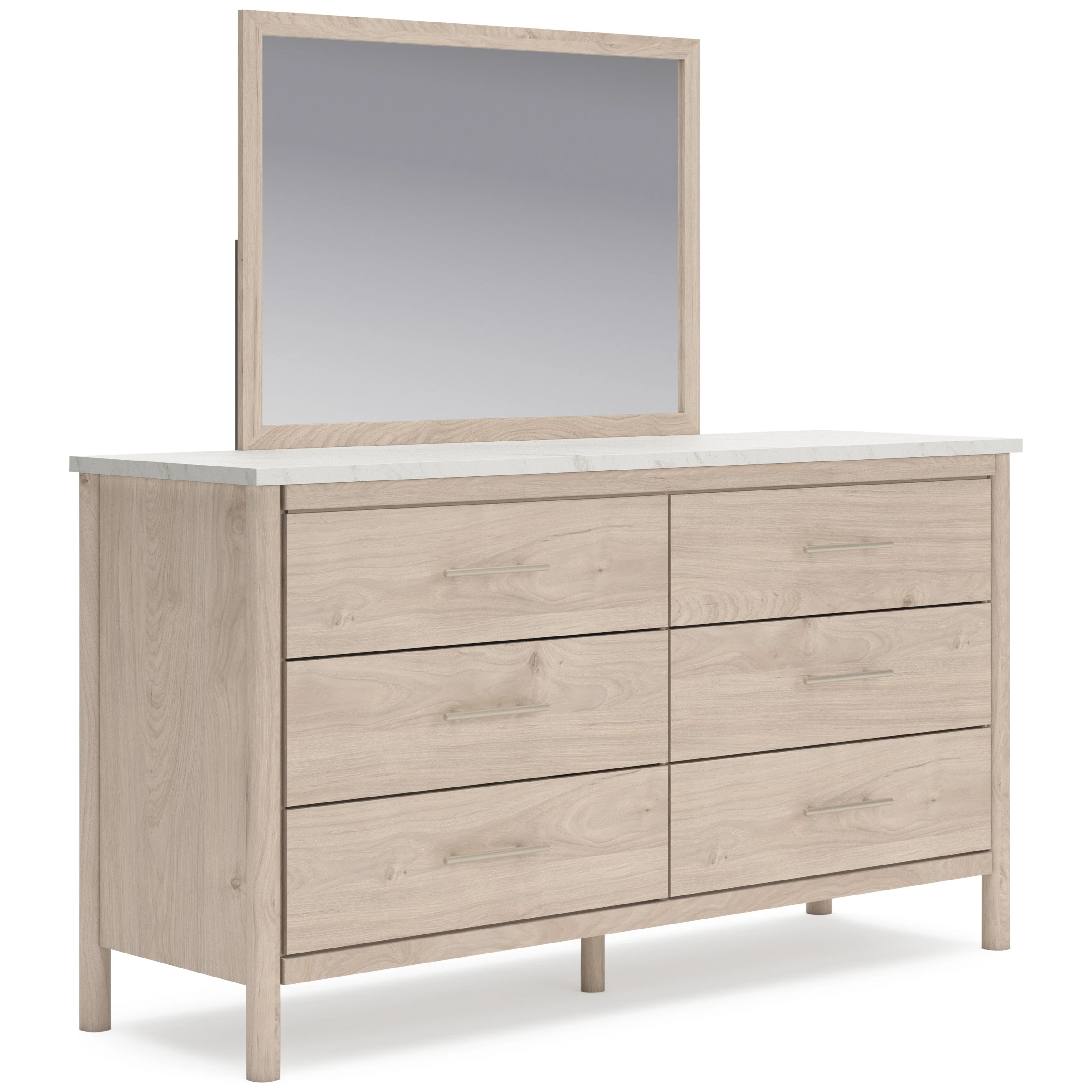 Cadmori Tan/Beige Upholstered Platform Bedroom Set - Image 12