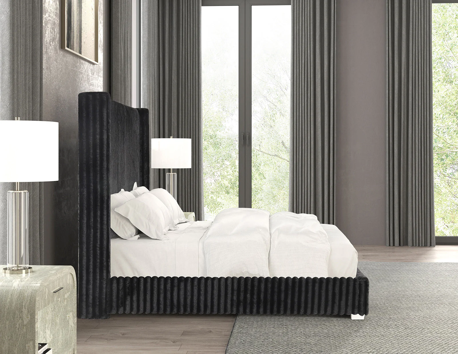 Cadwell Black Full Bed - Image 3