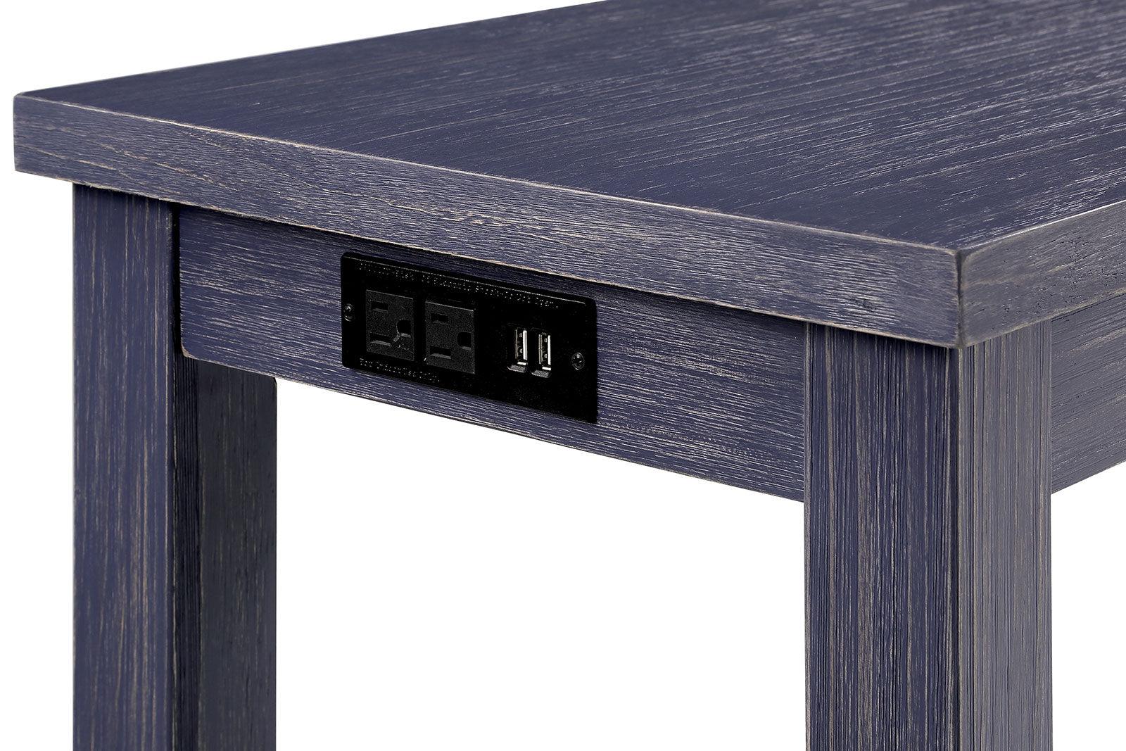 Caerleon Antique Blue/Gray 4 Pc. Counter Ht. Set - Image 3