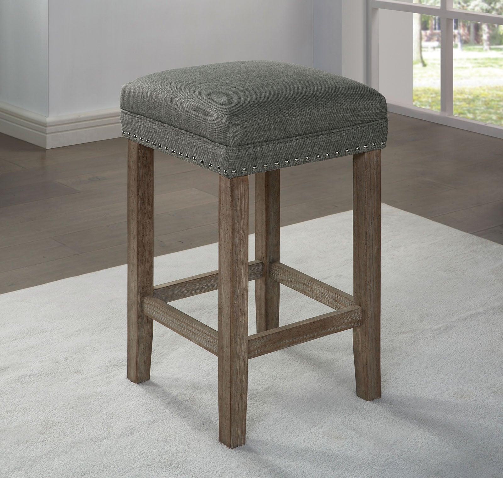 Caerleon Wire-Brushed Gray/Gray 4 Pc. Counter Ht. Dining Set - Image 3