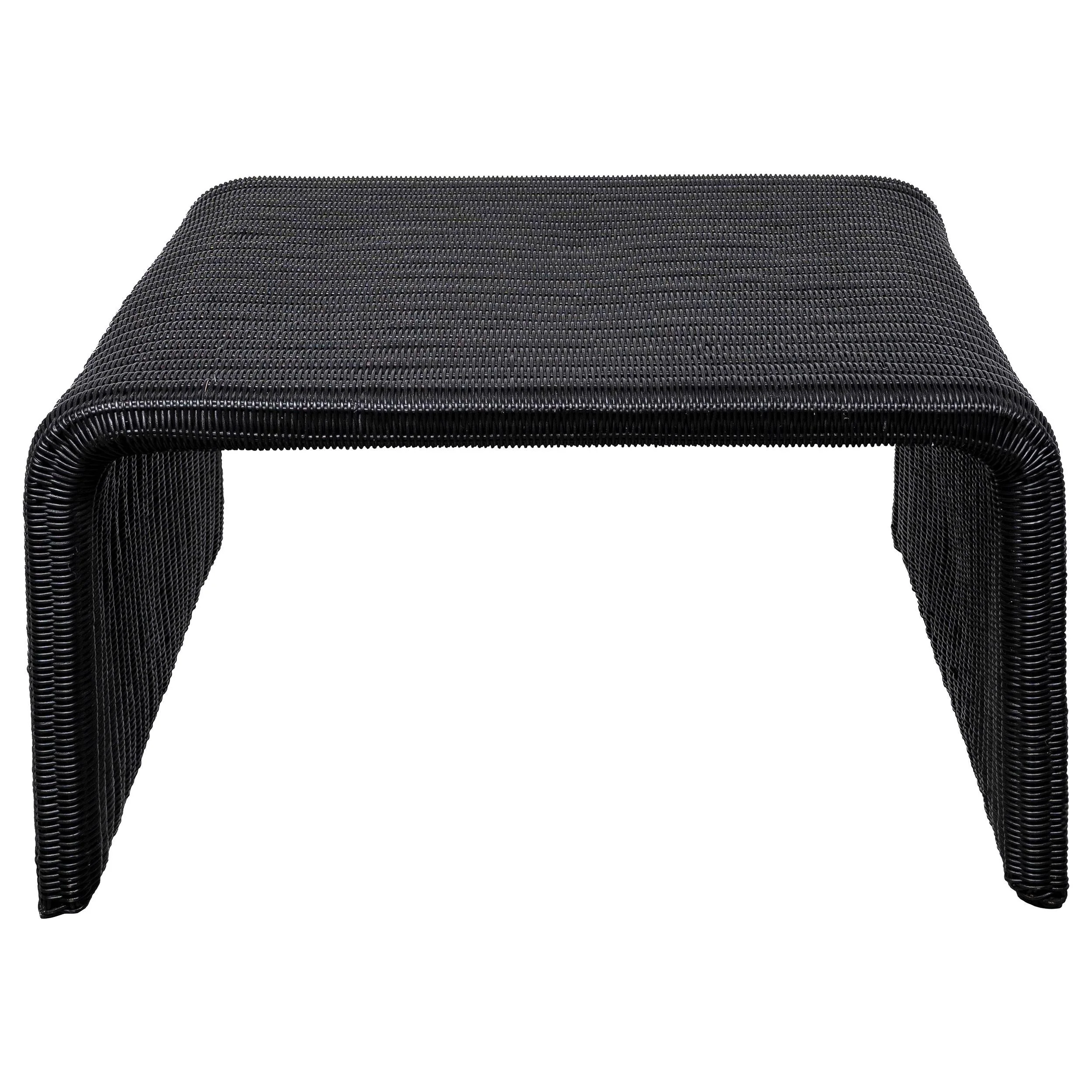 Cahya Black 2-Piece Rattan Coffee and End Table Set - Image 7