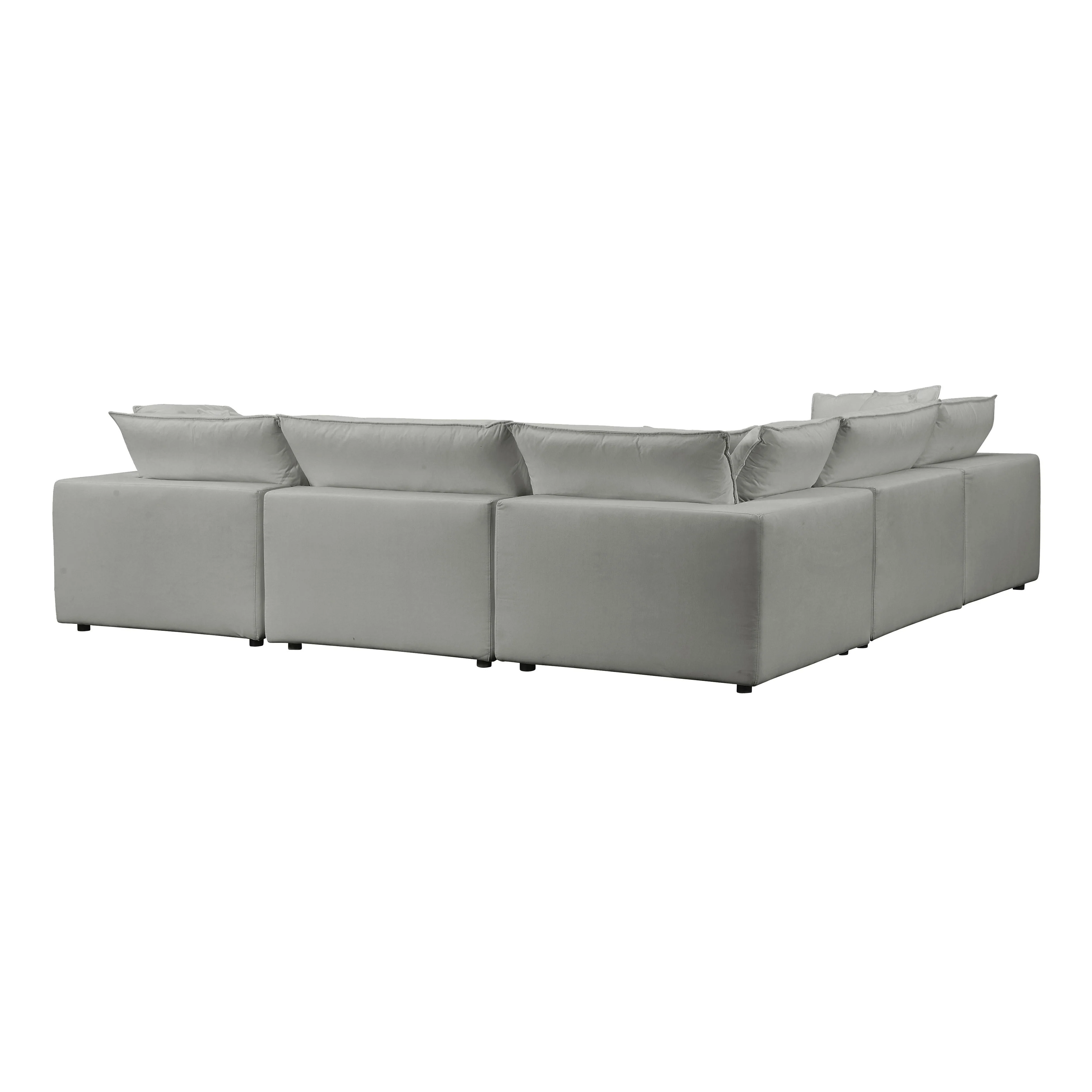 Cali Performance Fabric Modular 5-Piece L-Sectional - Image 5