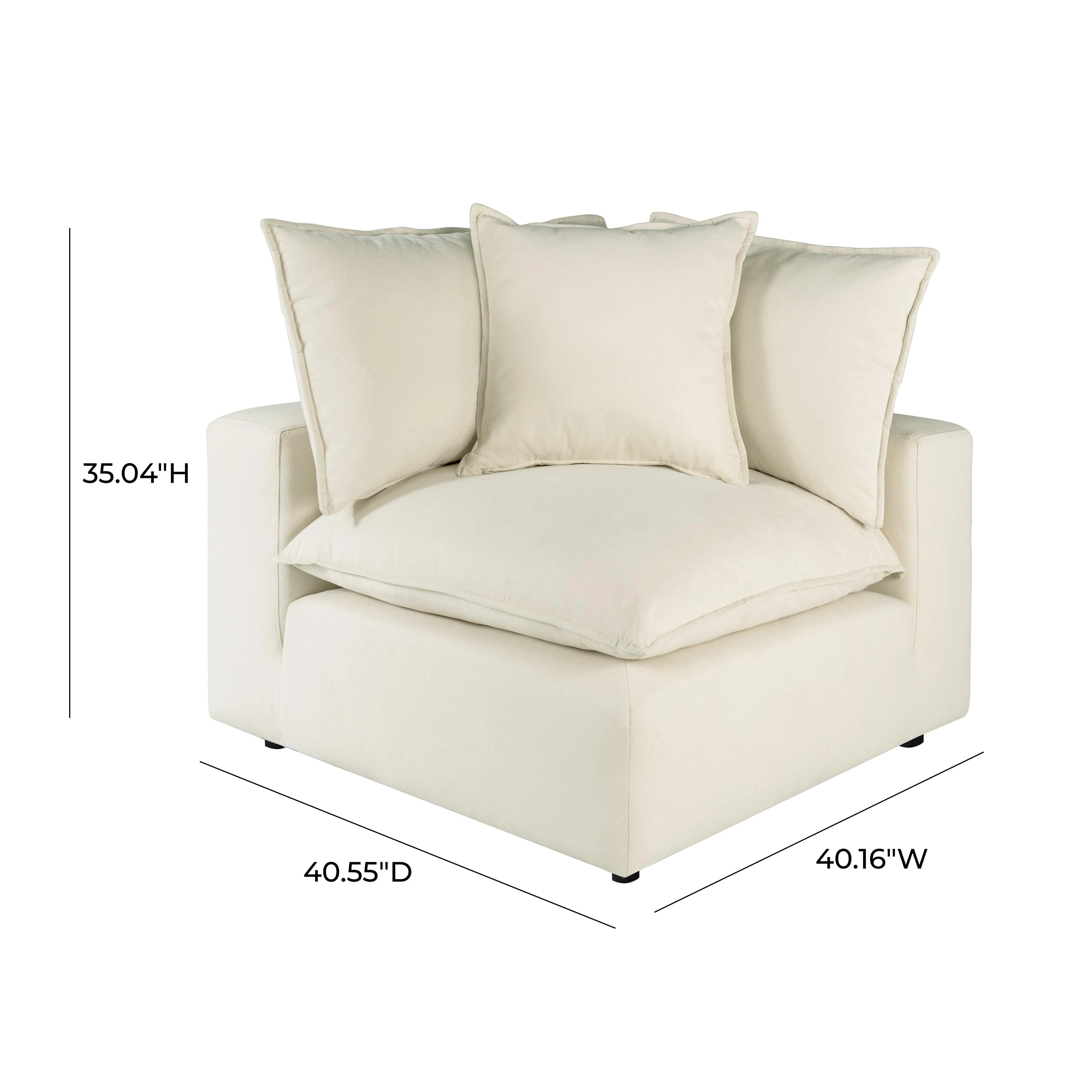 Cali Performance Fabric Modular Corner Chair - Image 23