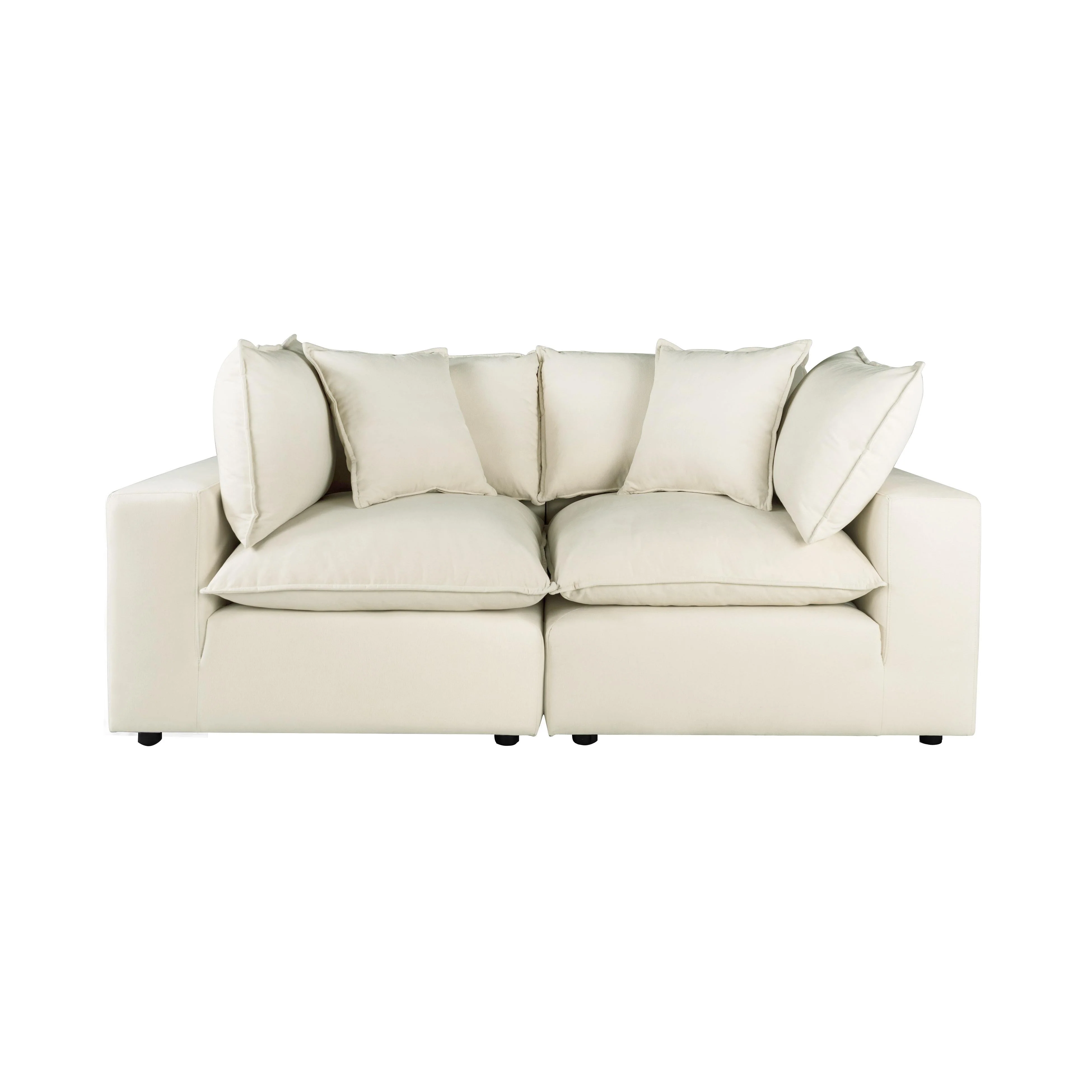 Cali Performance Fabric Modular Loveseat - Image 15
