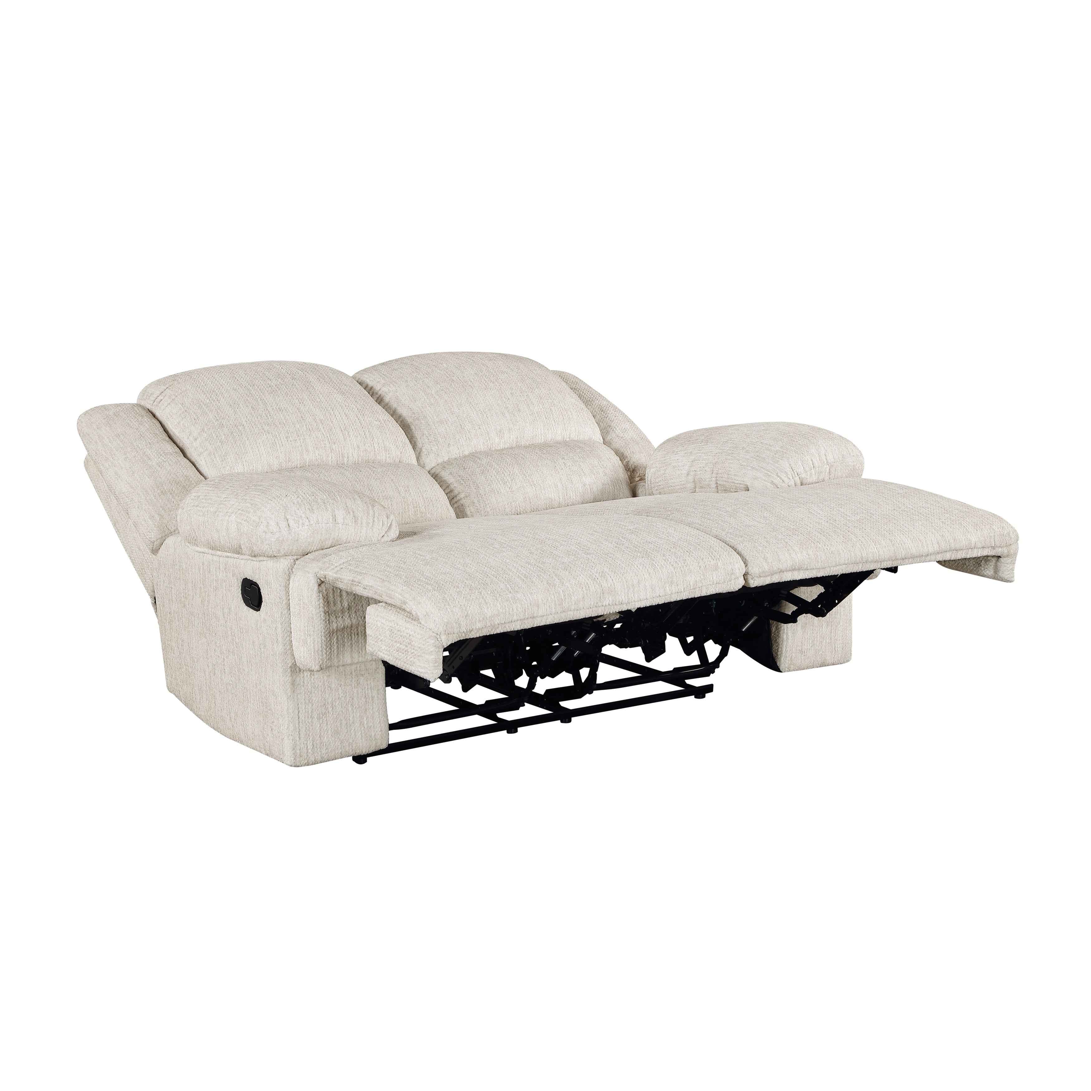 Caliber Beige 3-Piece Reclining Living Room Set - Image 7