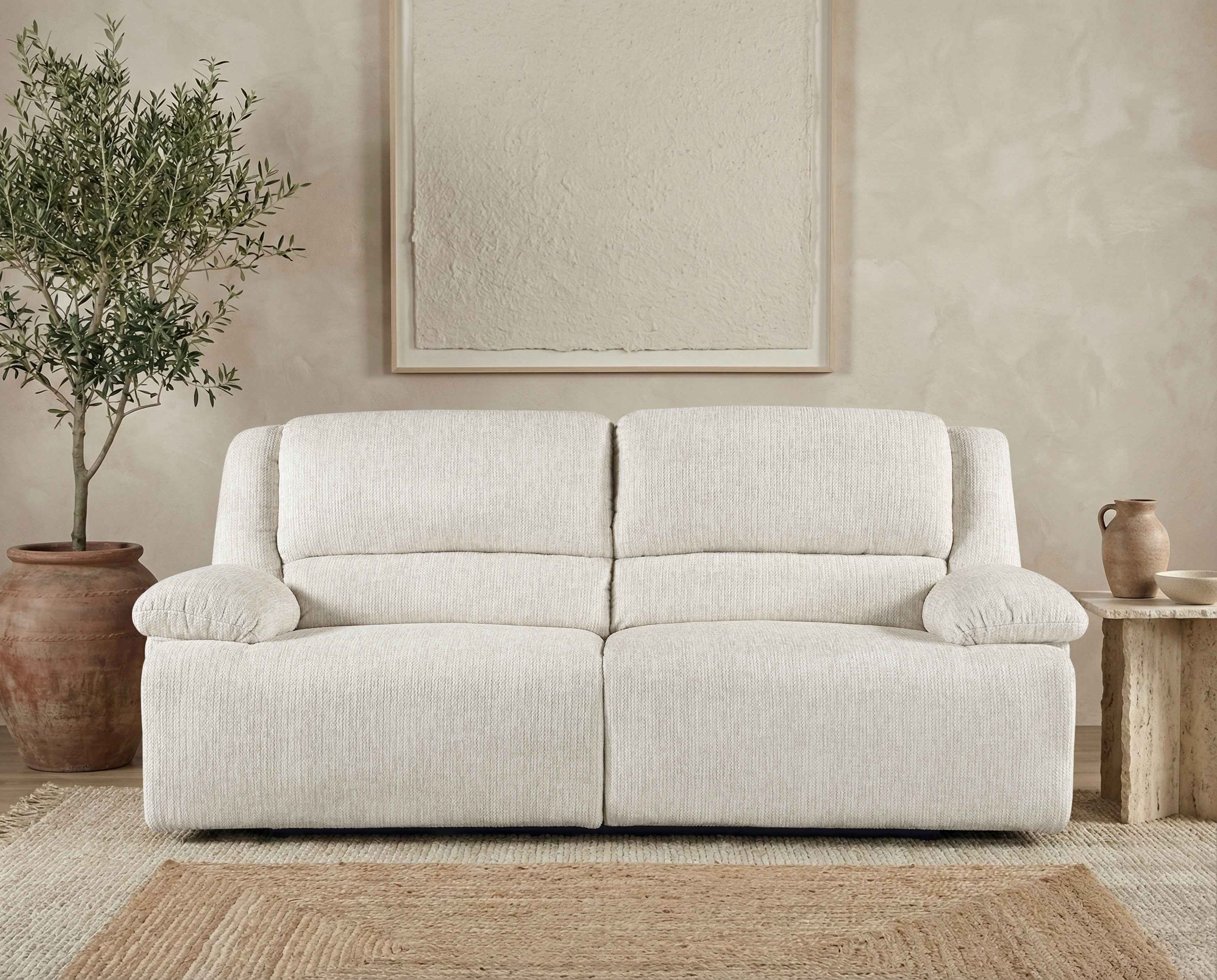 Caliber Beige Double Reclining Sofa - Image 11