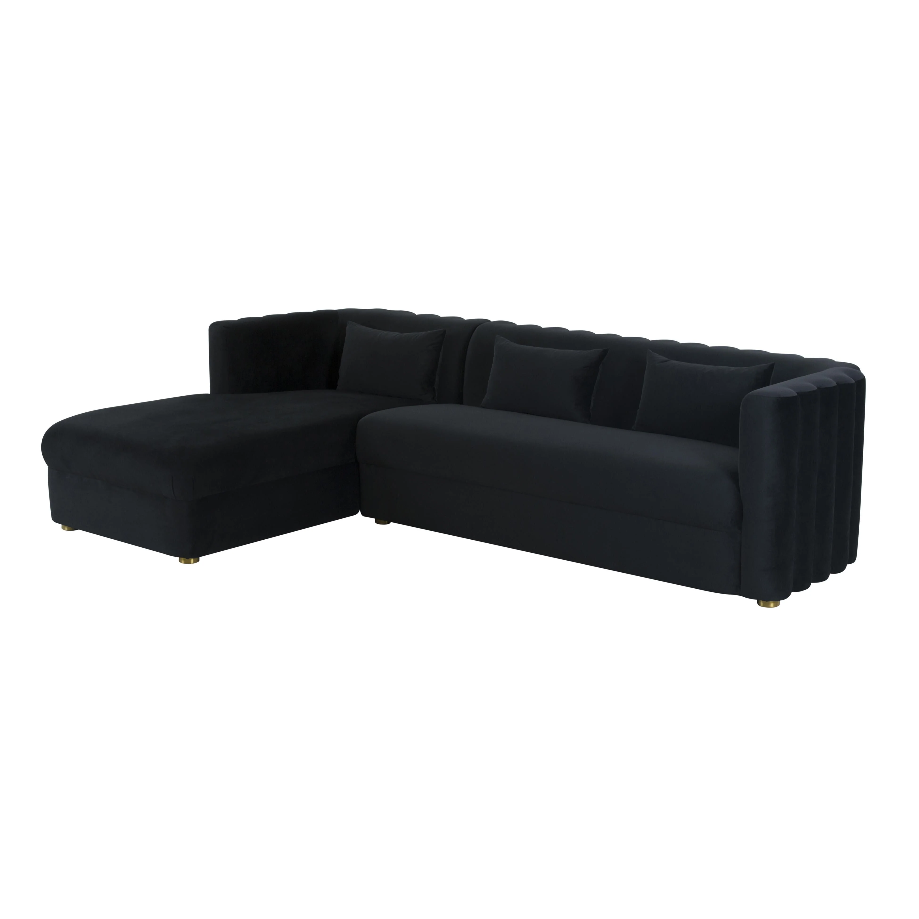 Callie Velvet Sectional - Image 32