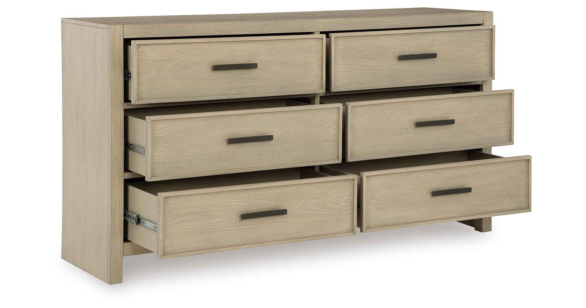 Calmoro Gray Bookcase Storage Panel Bedroom Set - Image 18