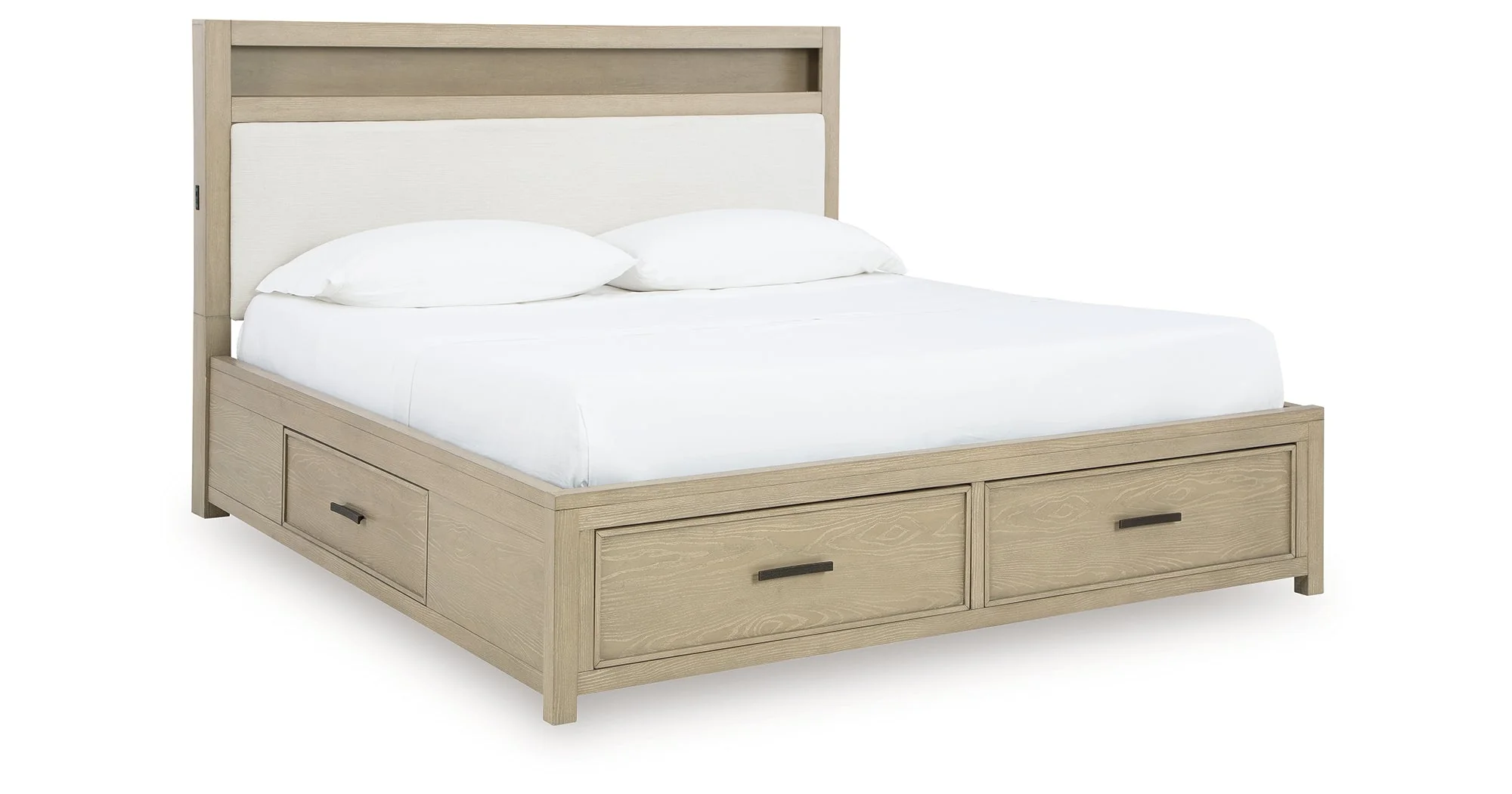 Calmoro Gray California King Bookcase Bed - Image 2