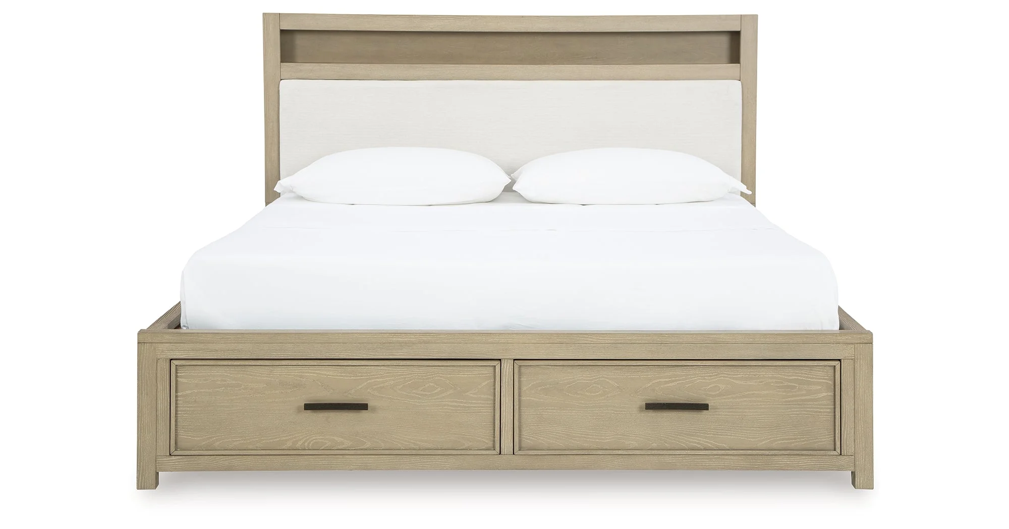 Calmoro Gray California King Bookcase Bed - Image 4