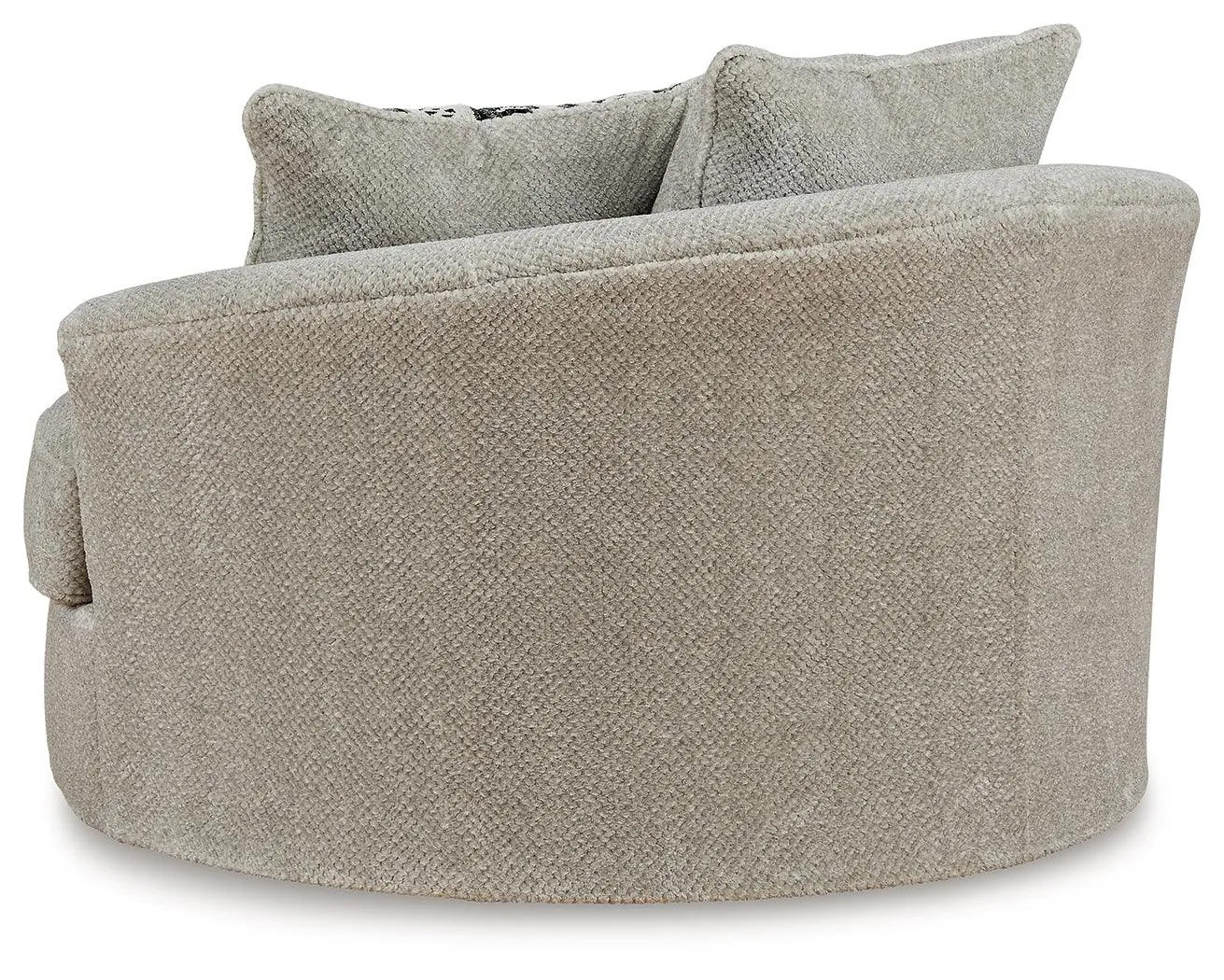 Calnita Sisal Oversized Swivel Accent Chair - Image 5