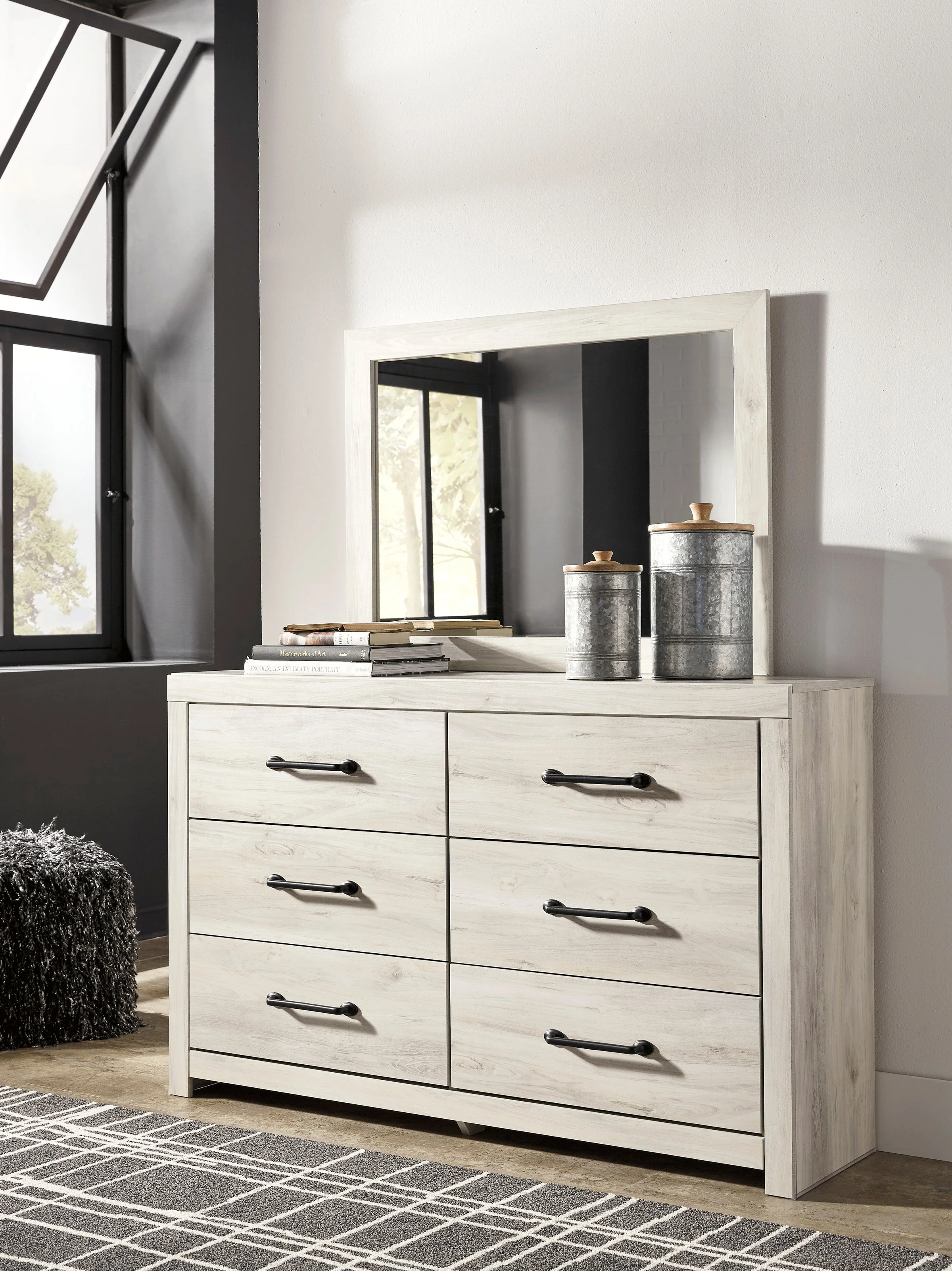 Cambeck Whitewash Storage Panel Bedroom Set - Image 3