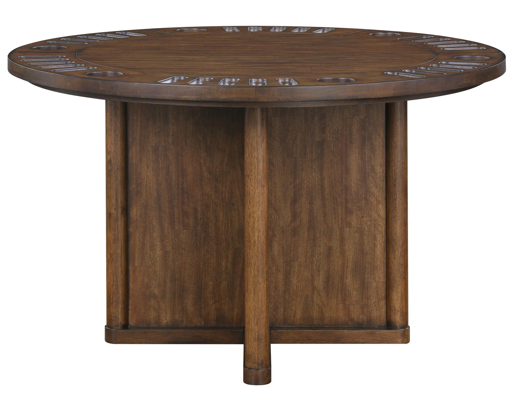 Cambridge Burnished Chestnut Dining Set with Folding Removable Game Top - Image 20