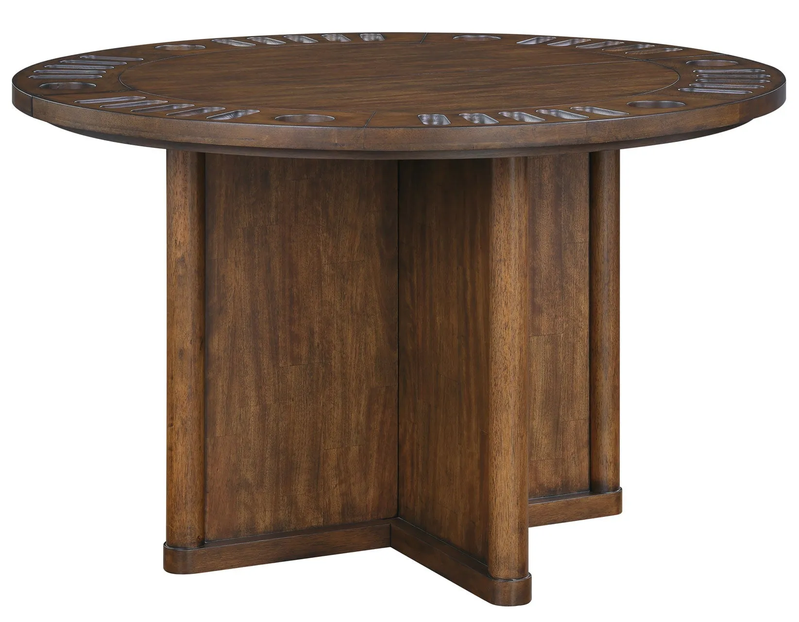 Cambridge Burnished Chestnut Dining Set with Folding Removable Game Top - Image 7