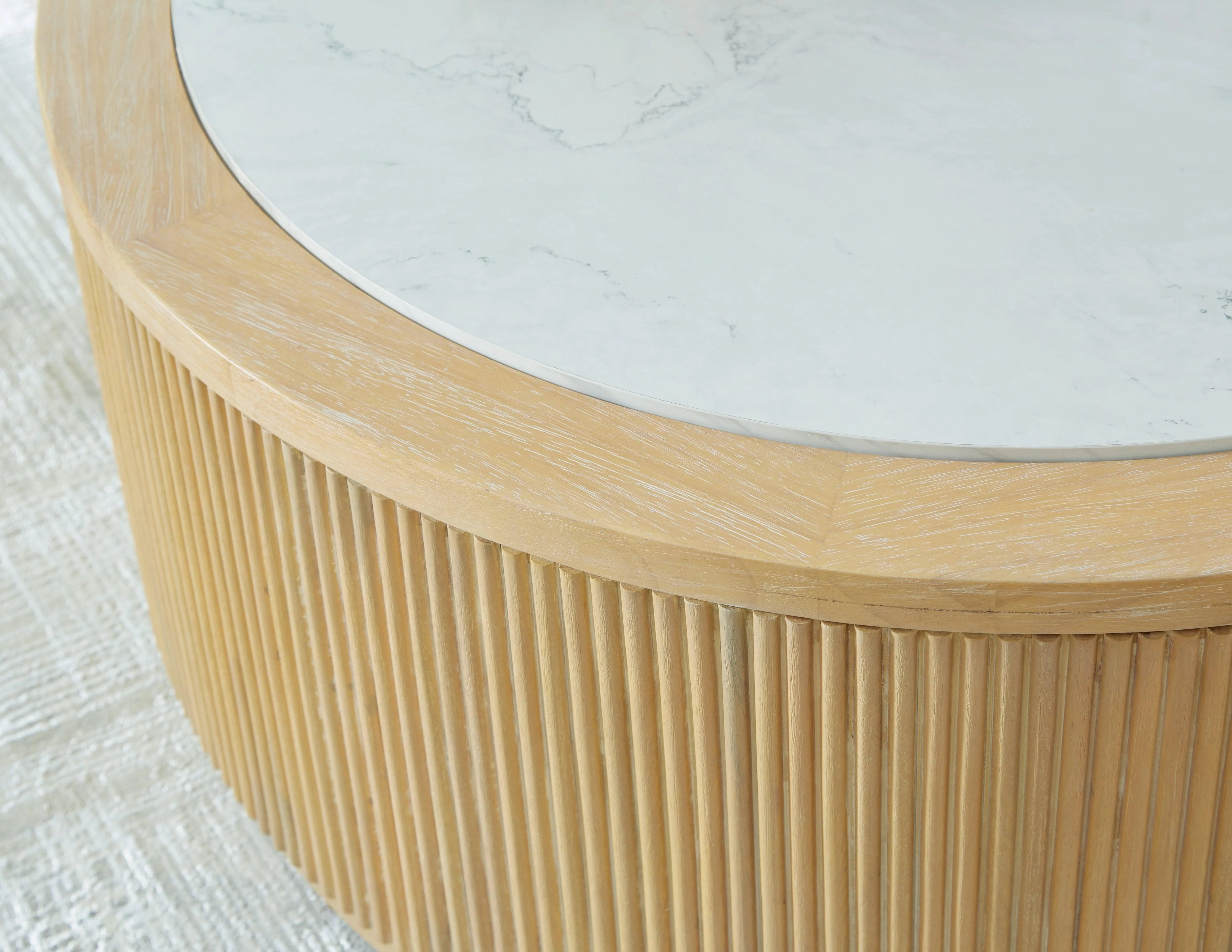 Camdill Light Brown/White Coffee Table - Image 3