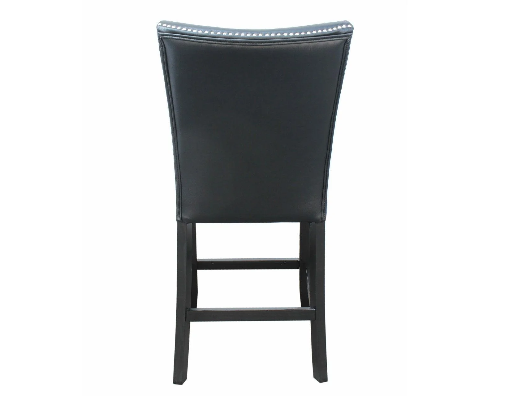 Camila 24″ Counter Stool, Black Leatherette, Set of 2 - Image 3