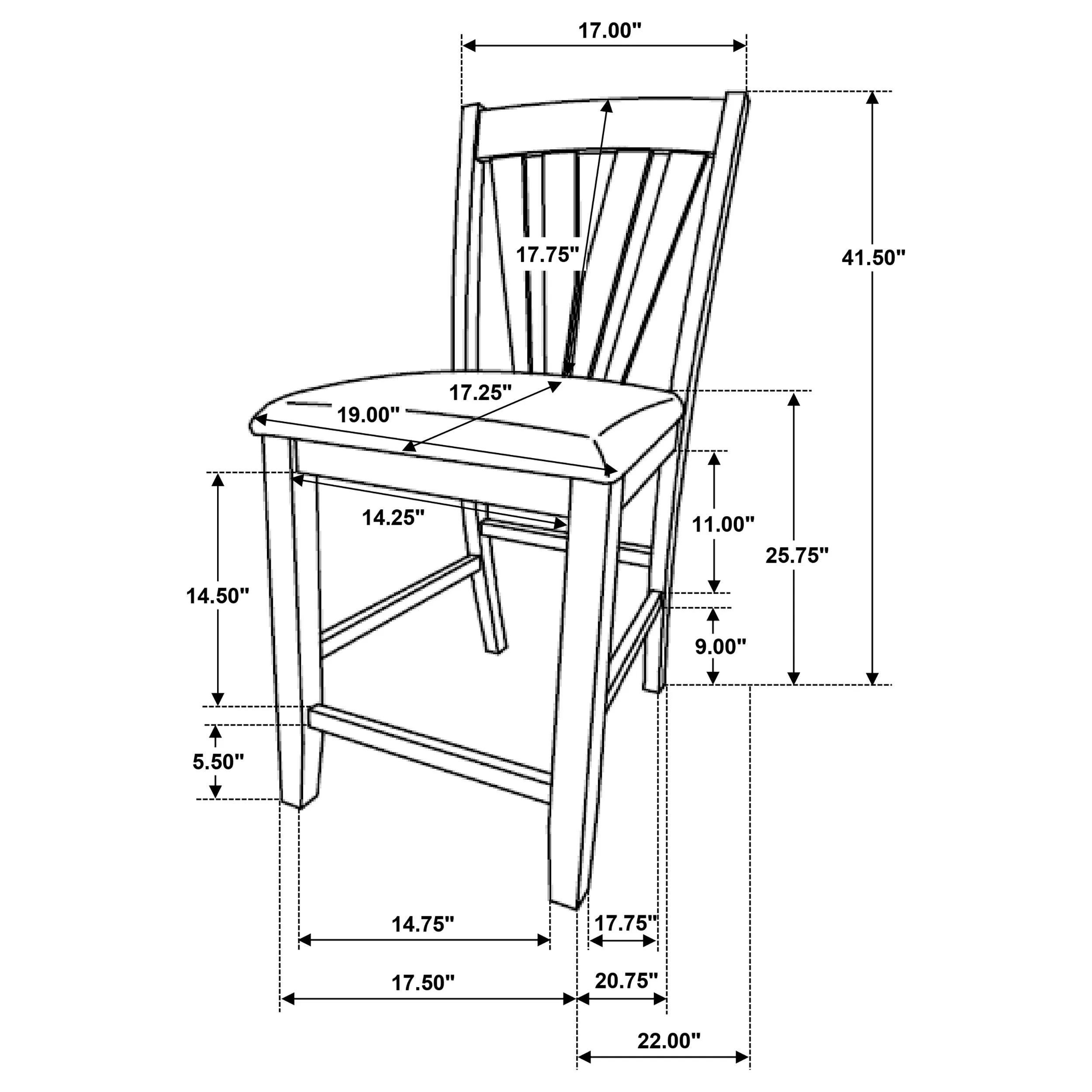 Canfield Brown Counter Height Chair, Set of 2 - Image 13