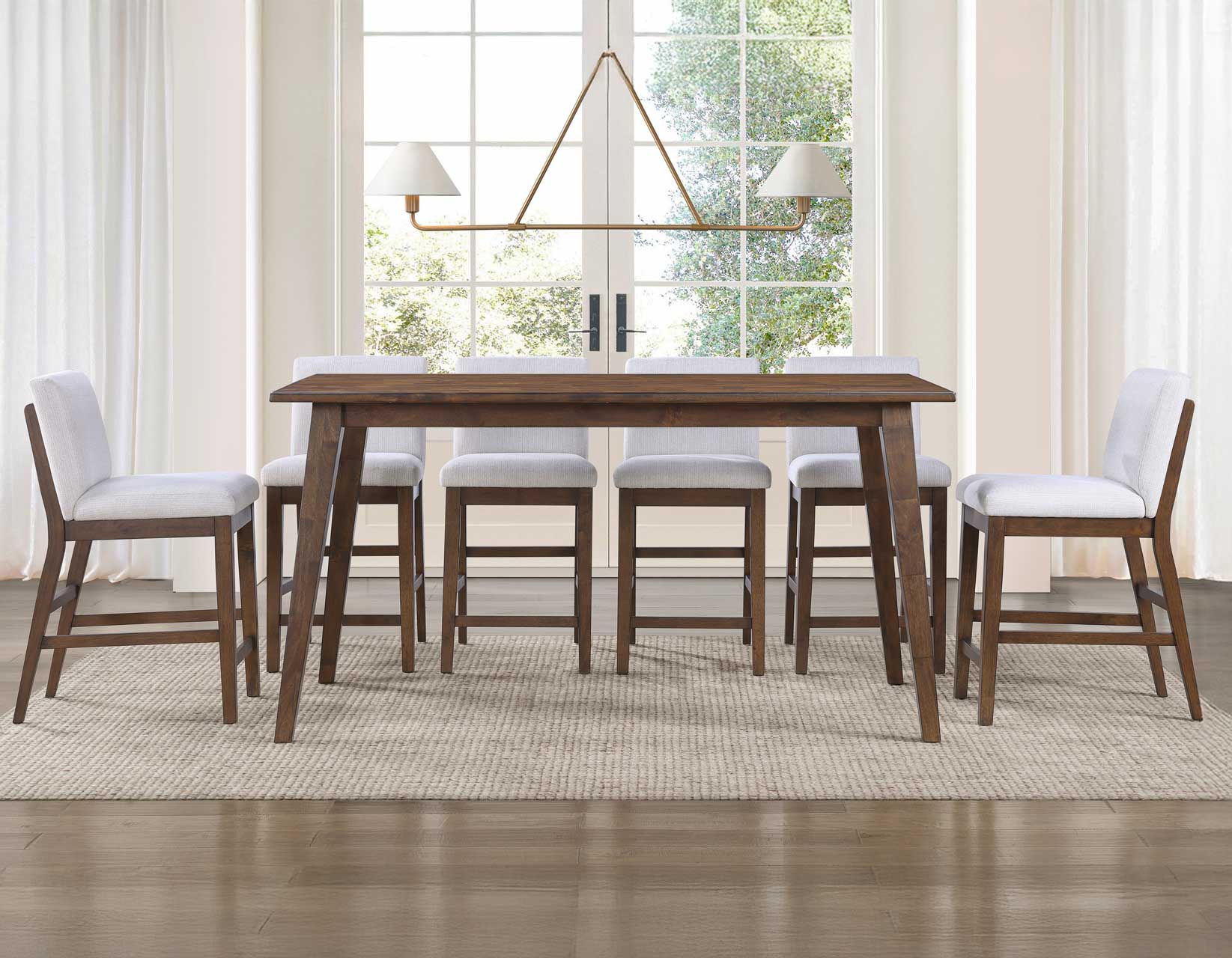 Canton Mocha/Eggshell Counter Height Dining Set - Image 4