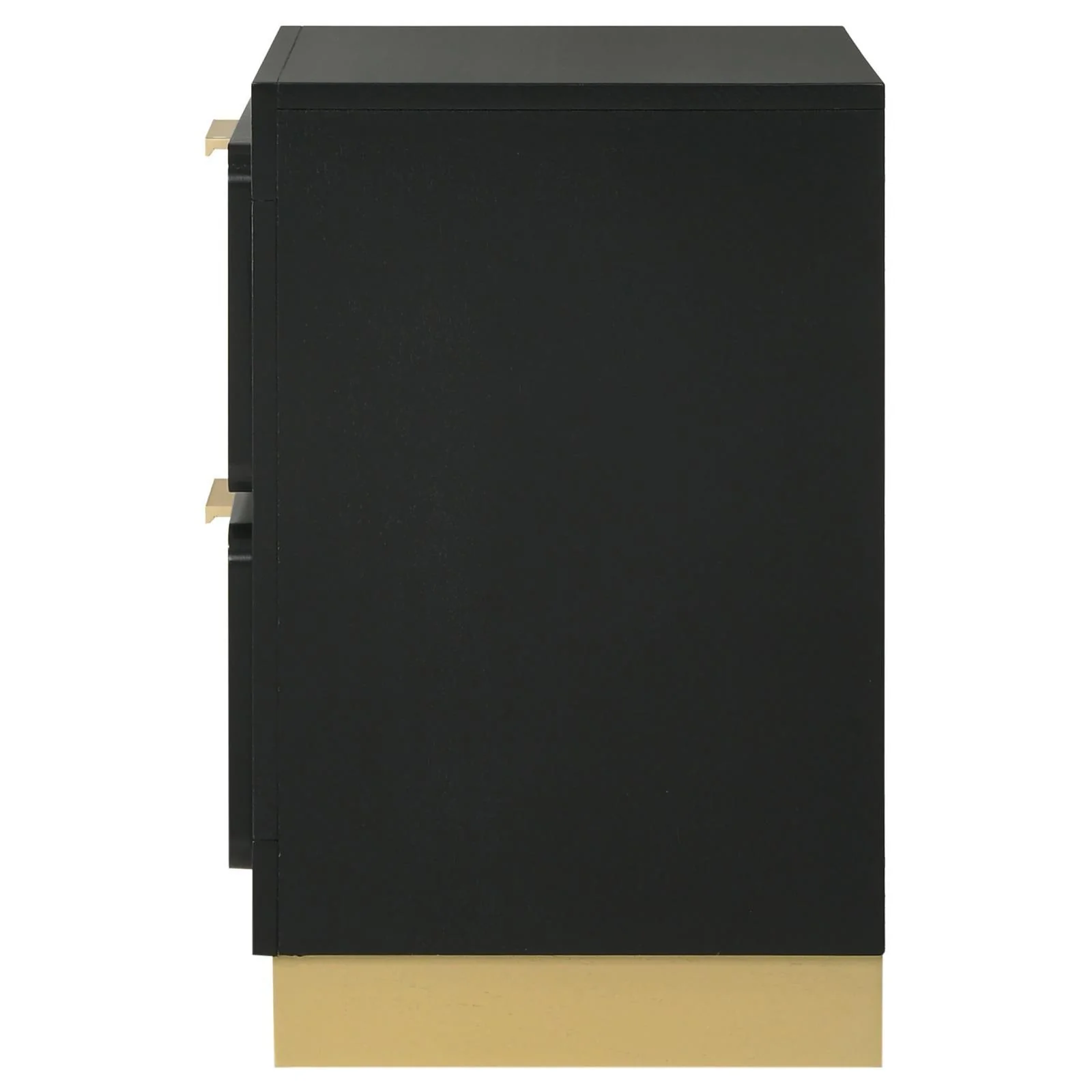 Caraway Black 2-drawer Nightstand Bedside Table - Image 5