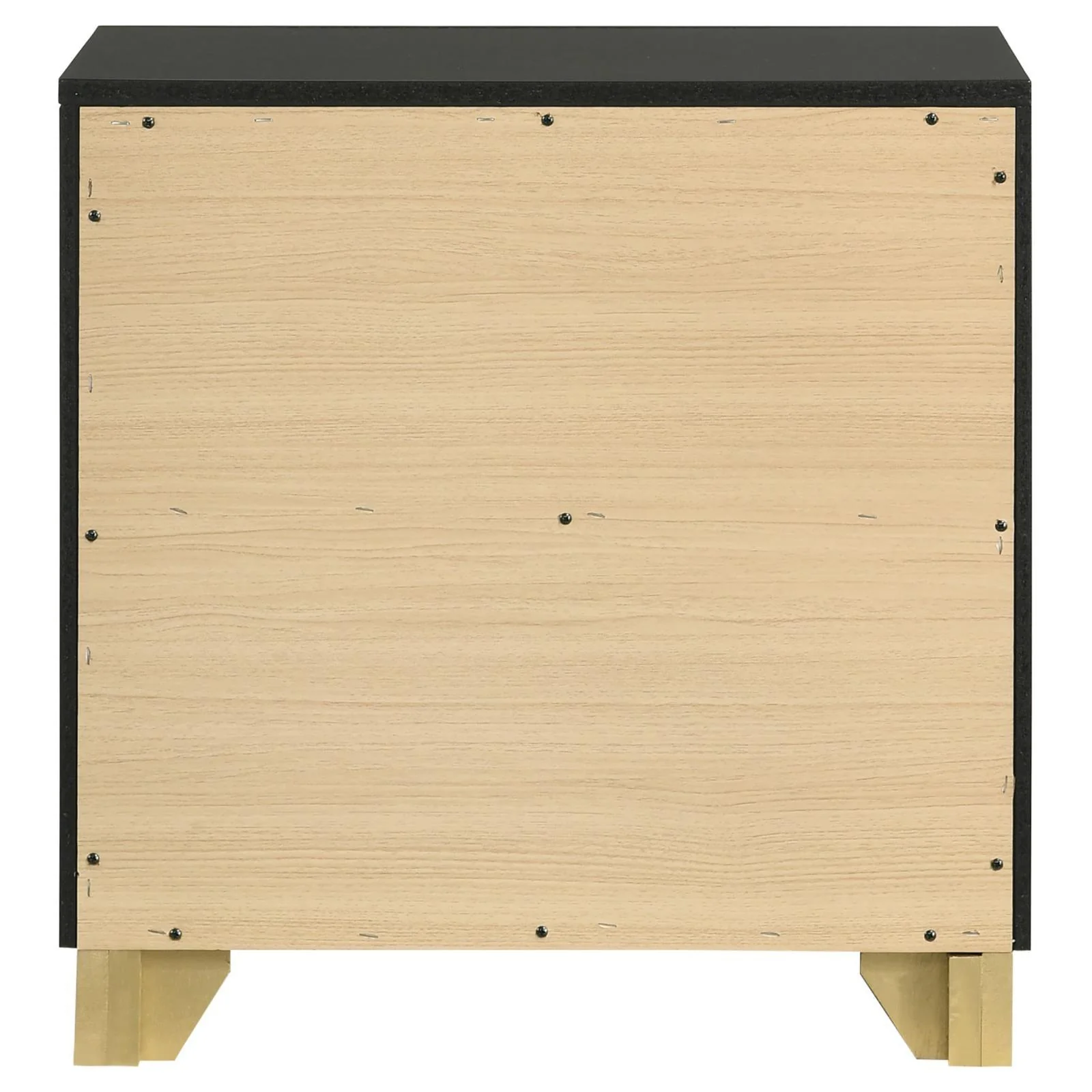 Caraway Black 2-drawer Nightstand Bedside Table - Image 7