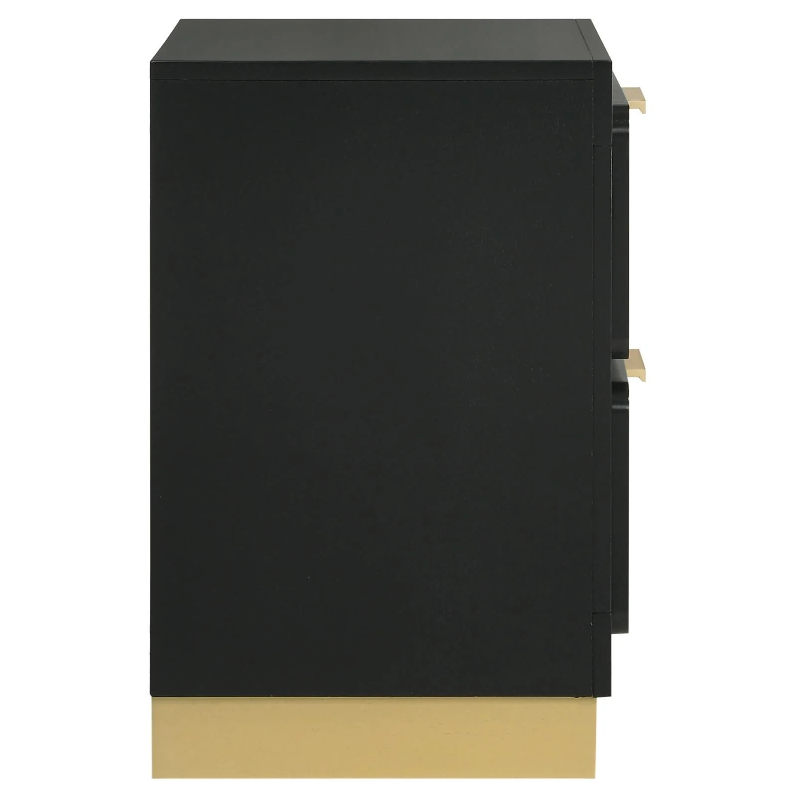 Caraway Black 2-drawer Nightstand Bedside Table - Image 9