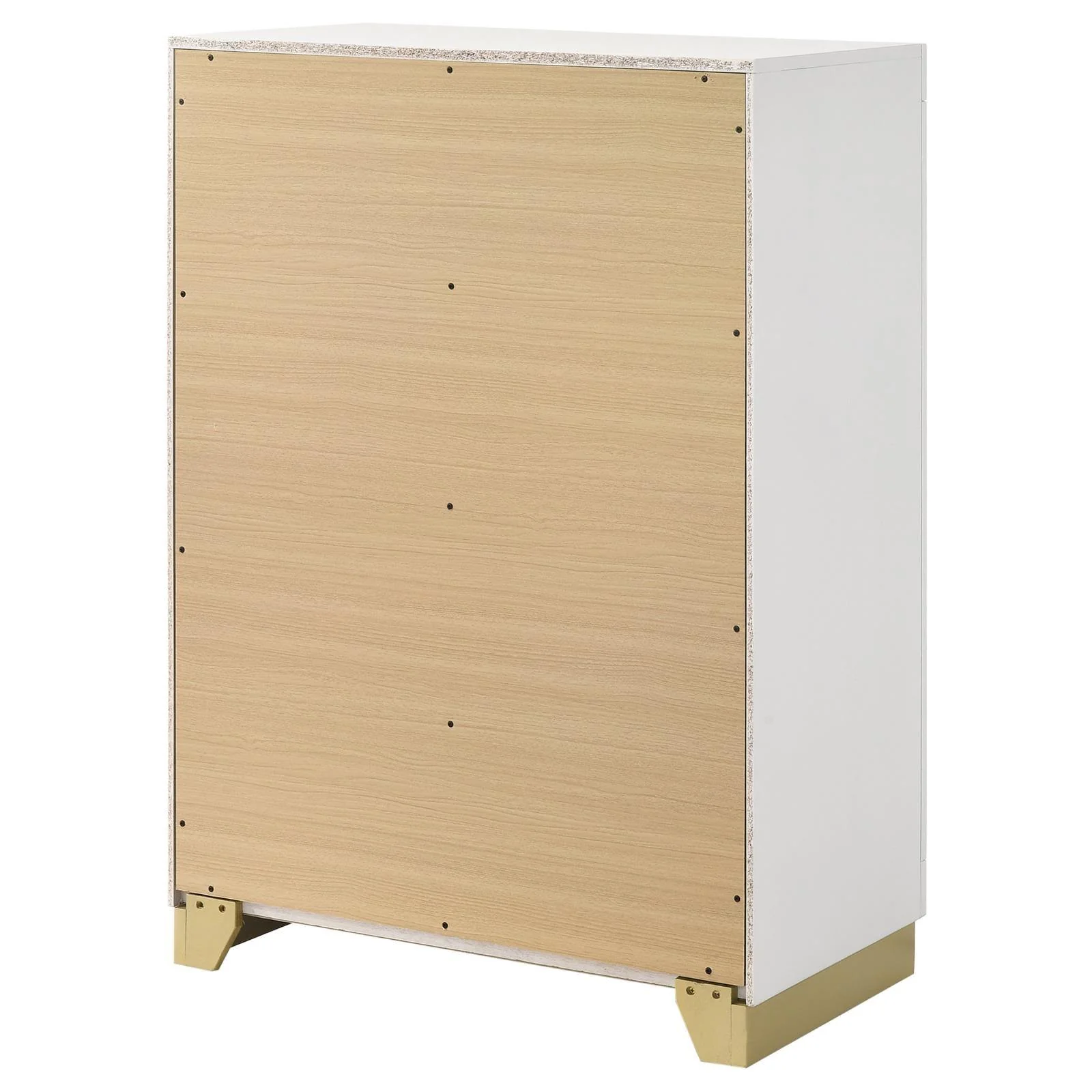 Caraway White 4-drawer Bedroom Chest - Image 7