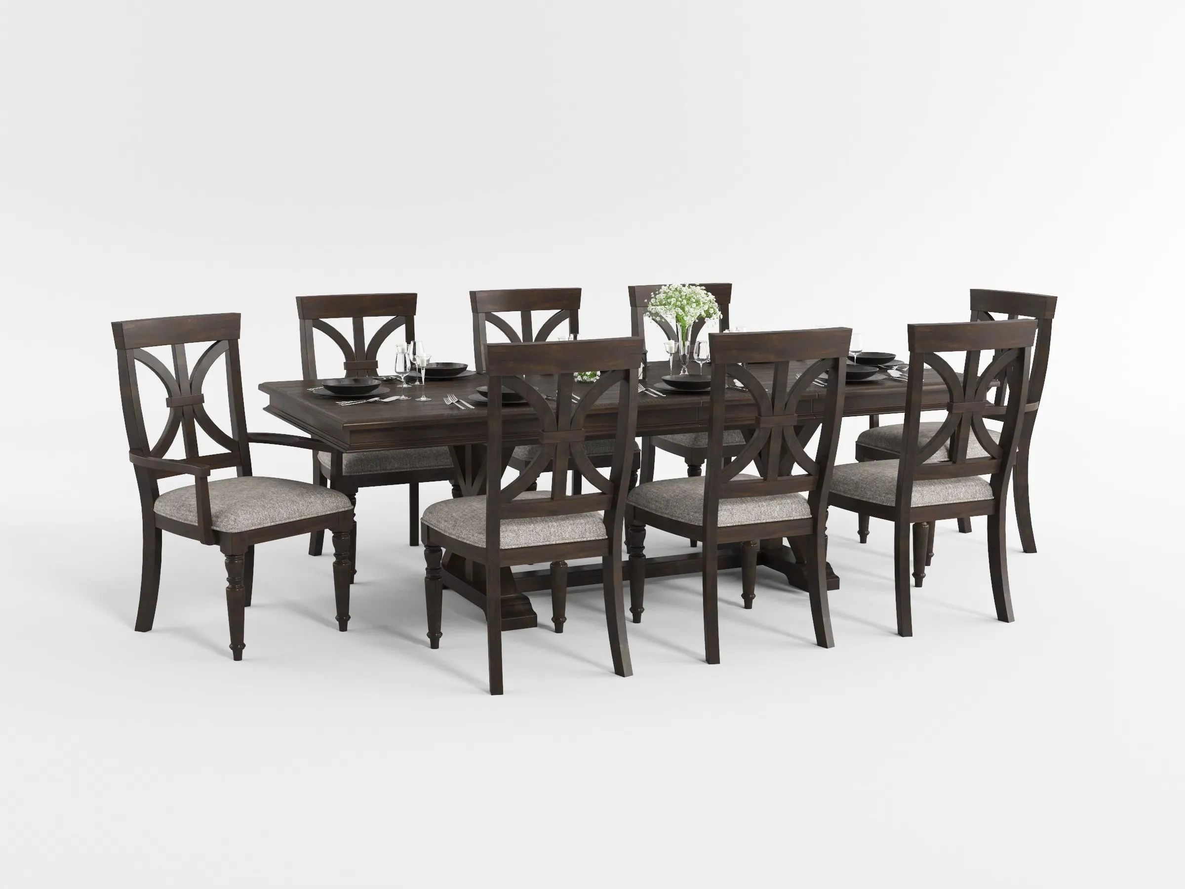 Cardano Driftwood Charcoal Side Chair, Set of 2 - Image 4