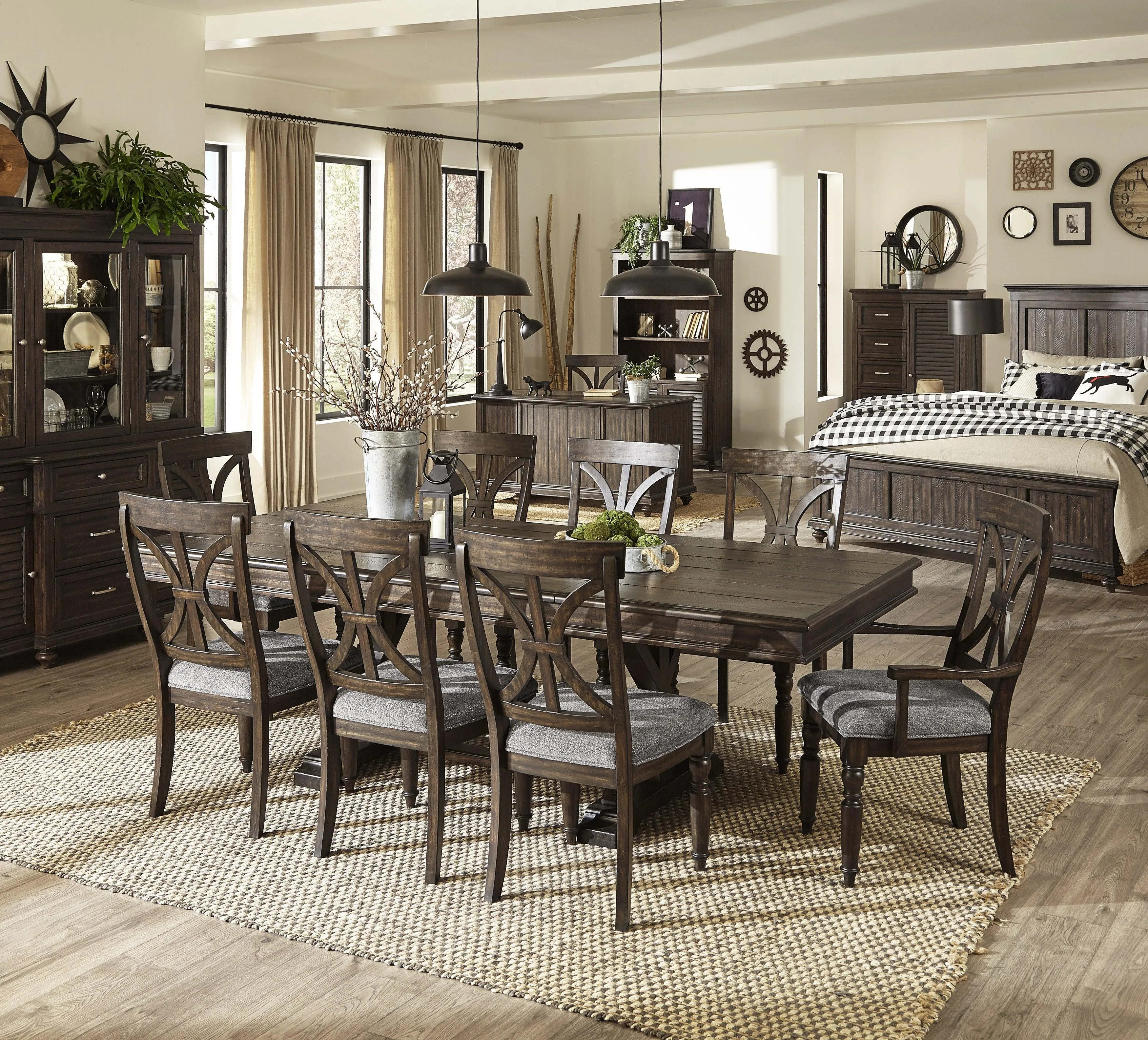 Cardano Driftwood Charcoal Side Chair, Set of 2 - Image 6