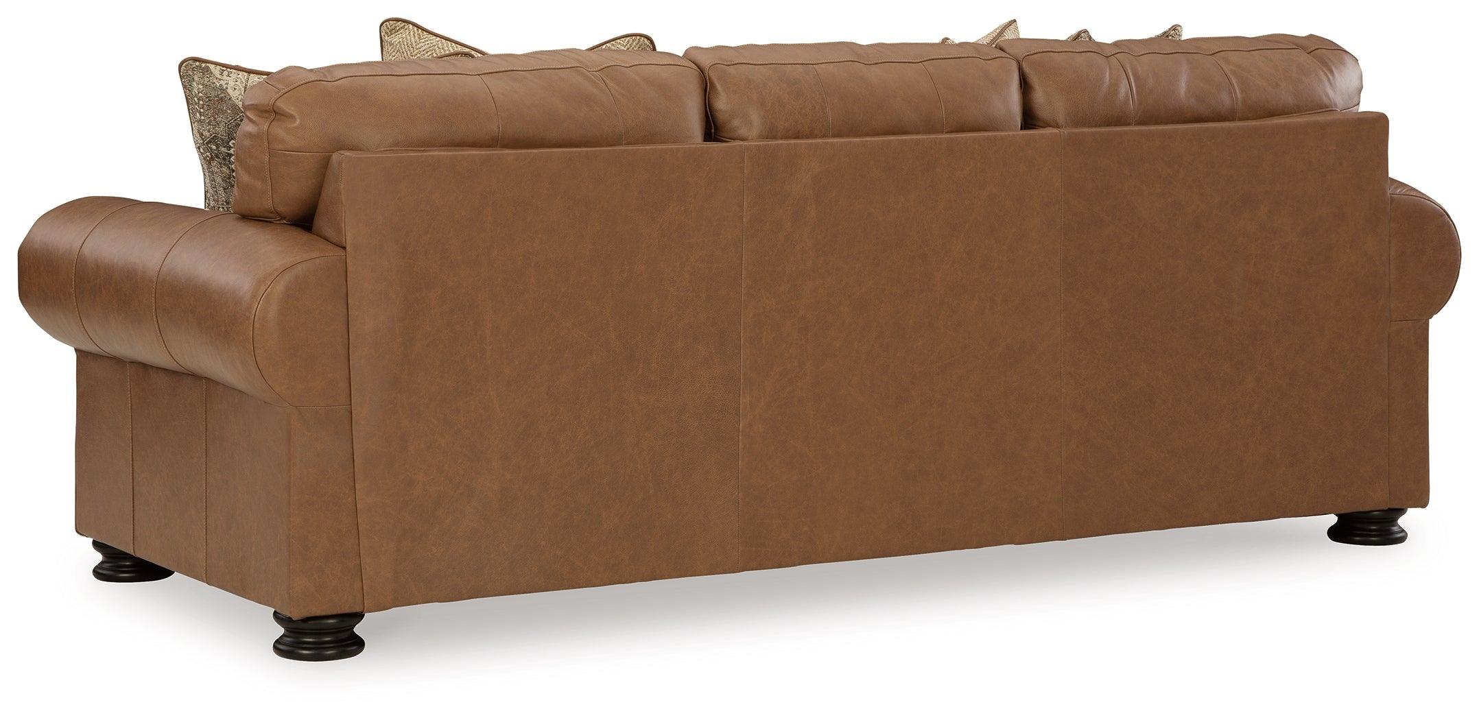 Carianna Caramel Queen Leather Sofa Sleeper - Image 5