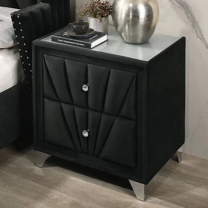 Carissa Black 4-Piece Queen Bedroom Set - Image 3