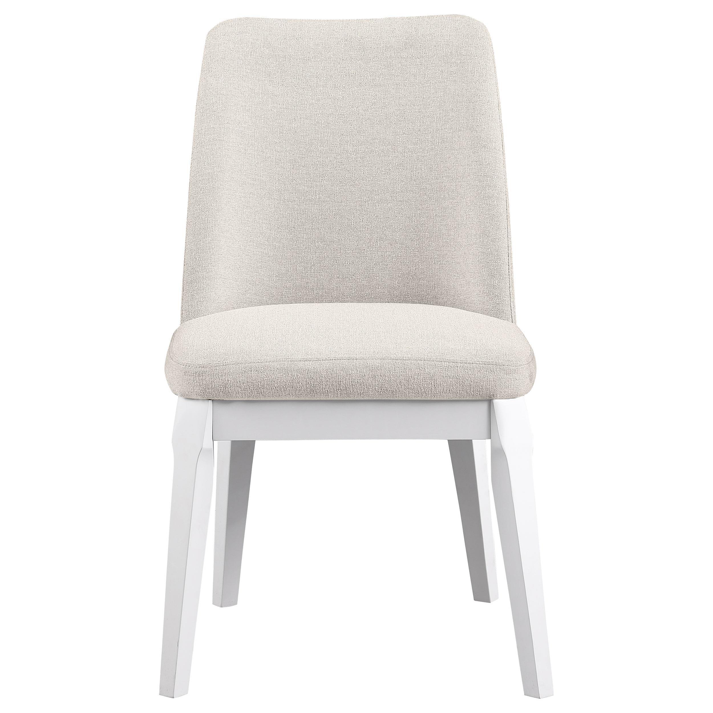 Carissa Upholstered Dining Side Chair Beige (Set of 2) - Image 4