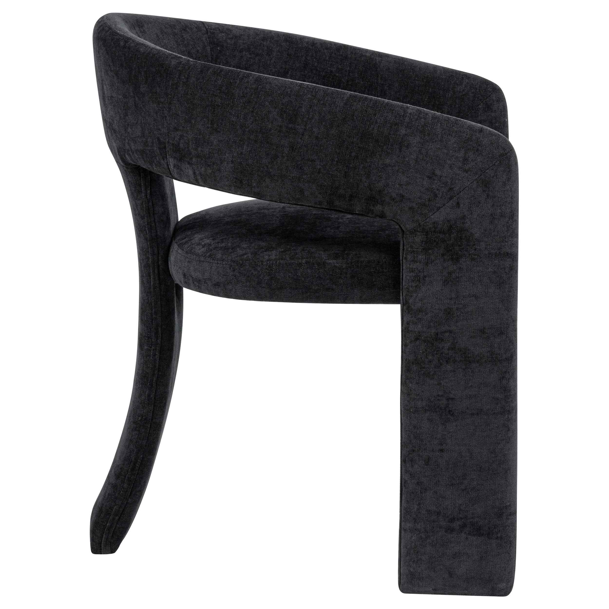 Carlow Black Upholstered Dining Arm Chair (Set of 2) - Image 10