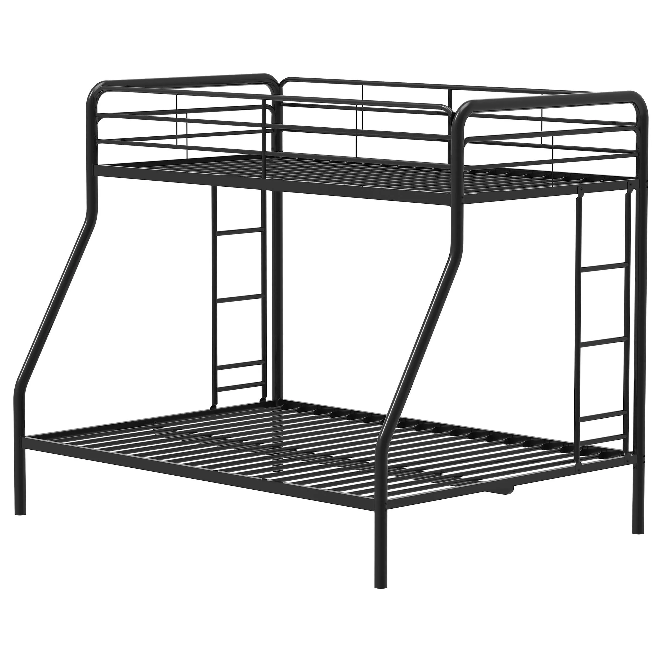 Carson Glossy Black Metal Twin Over Full Bunk Bed - Image 5