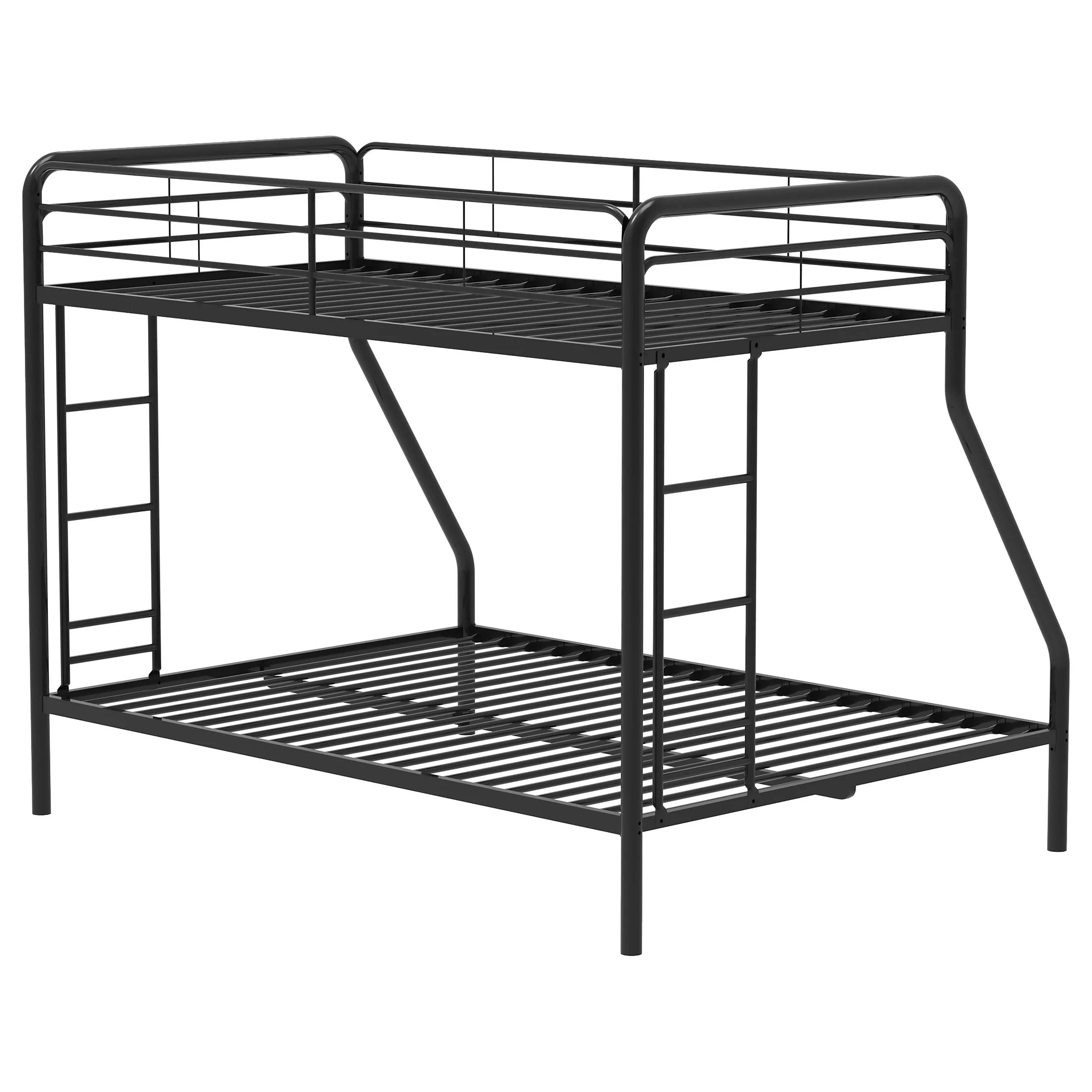 Carson Glossy Black Metal Twin Over Full Bunk Bed - Image 8