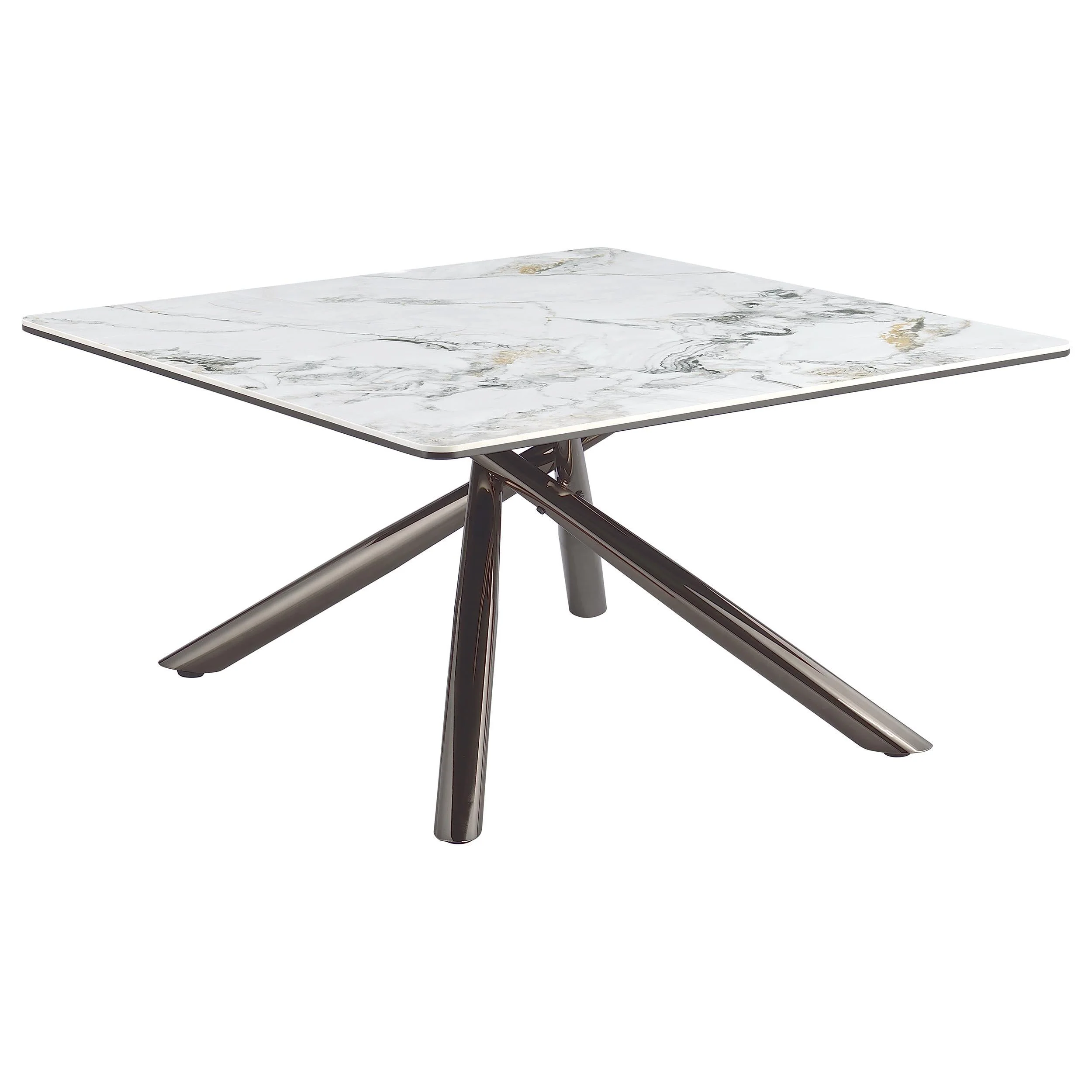 Carvell Mirage White 3-Piece Square Coffee and End Table Set - Image 5