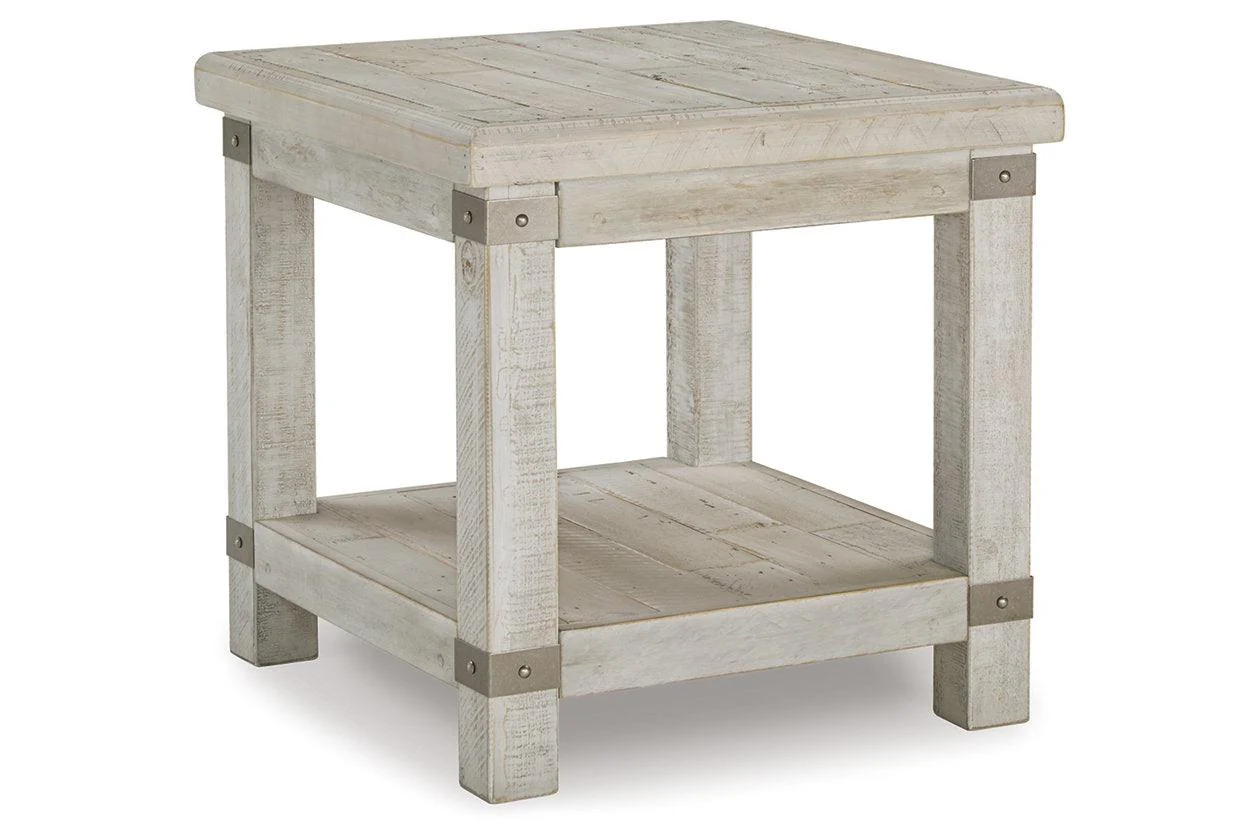 Carynhurst White Wash Gray Coffee Table and 2 End Tables - Image 3