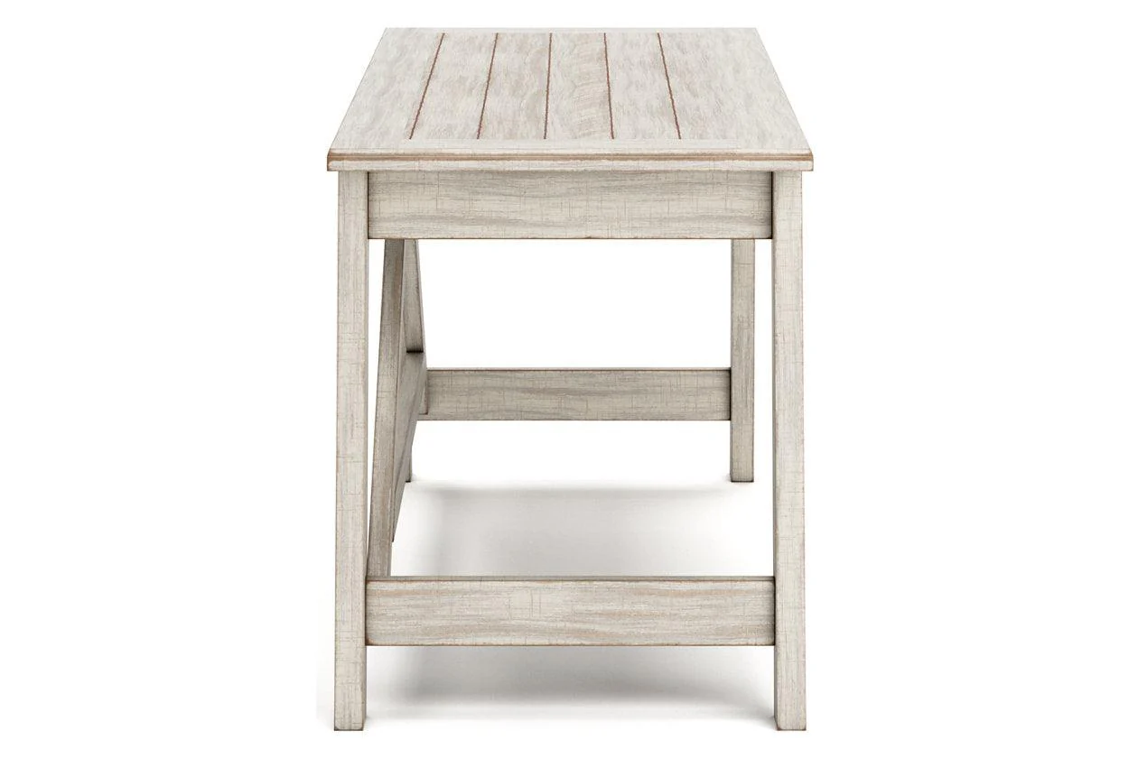 Carynhurst Whitewash 60" Home Office Desk - Image 5