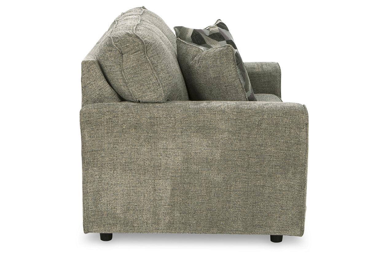 Cascilla Pewter Loveseat - Image 3