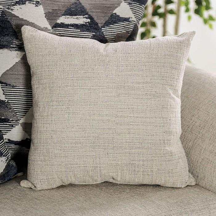 Cassani Walnut & Light Gray Stationary Sofa & Loveseat - Image 7