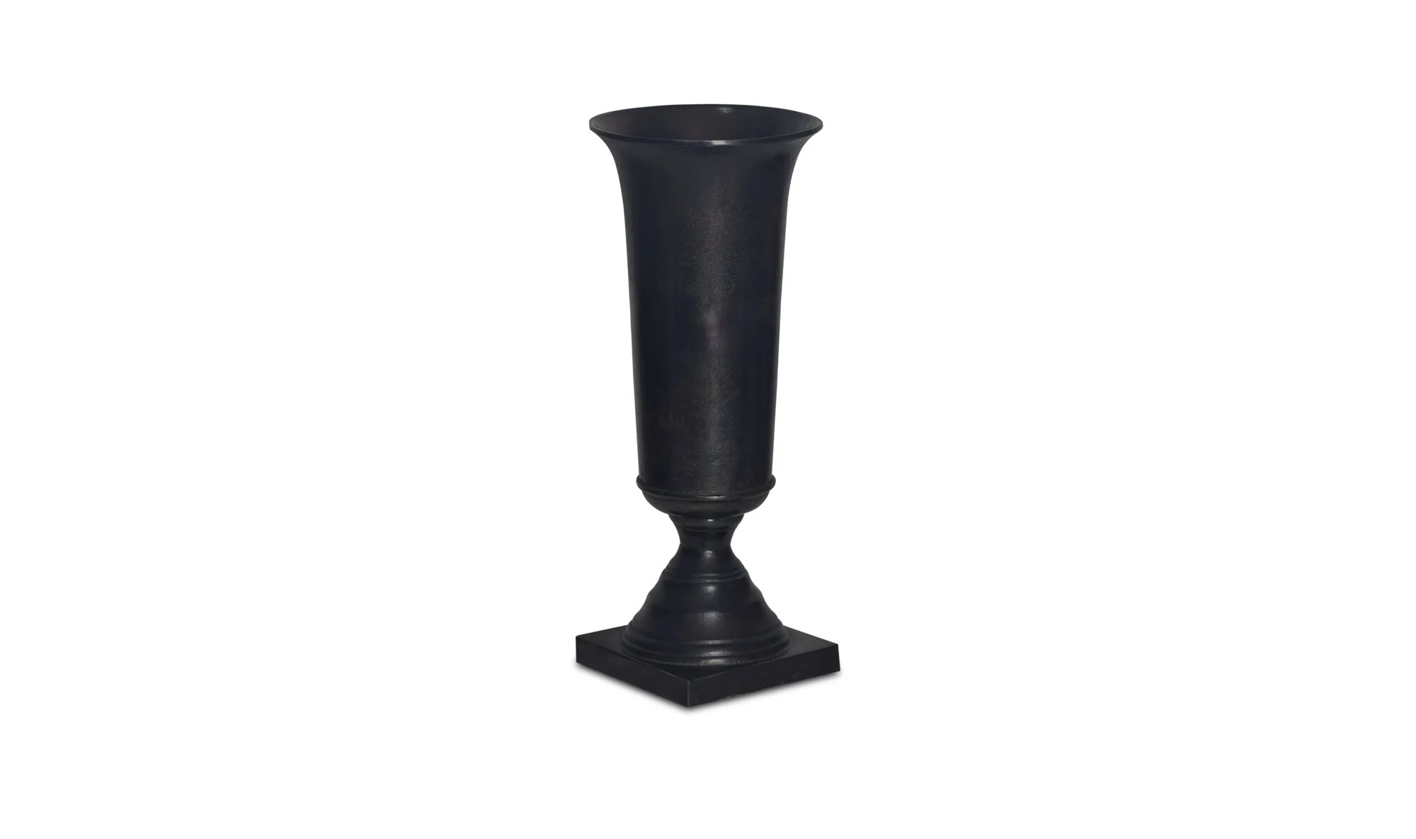 Cassia Cast Aluminum Vase Black - Image 2