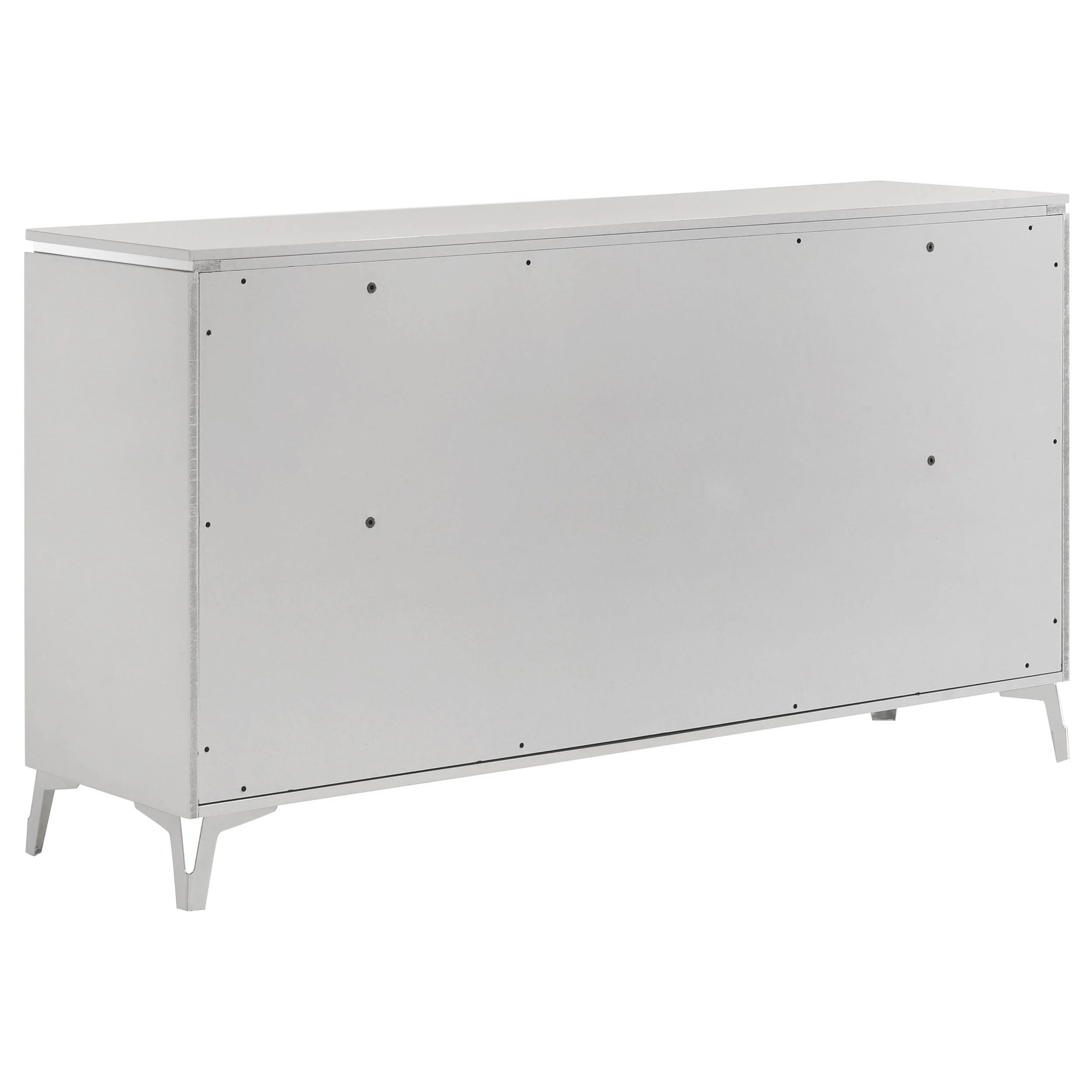 Cassia White High Gloss 6-drawer Bedroom Dresser Cabinet - Image 4